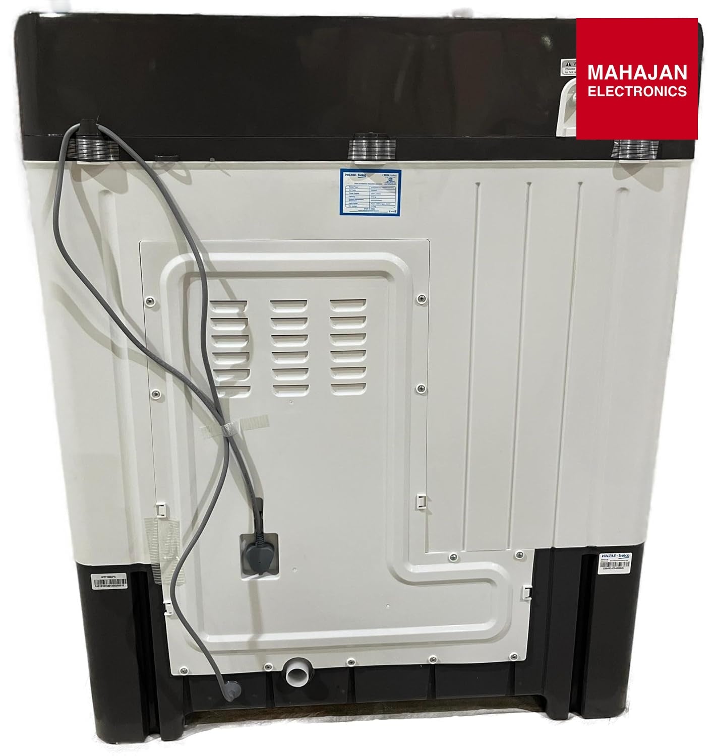 Voltas Beko WTT100UPA/GRSSWH5PTDA 10 kg Semi Automatic Top Load Washing Machine mahajan electronics onilne – Mahajan Electronics Online.