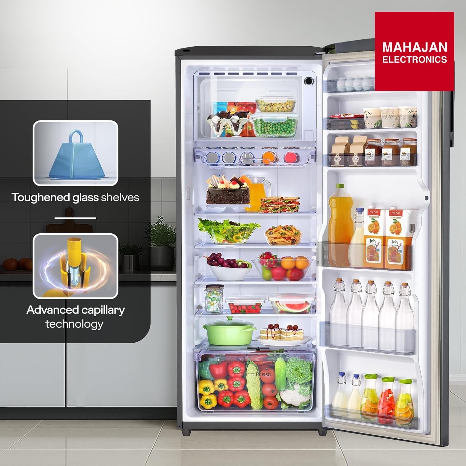 Godrej RD EMARVEL 290CN THI FS ST 268 L 3 Star Turbo Cooling Technology Single Door Inverter – Mahajan Electronics Online.