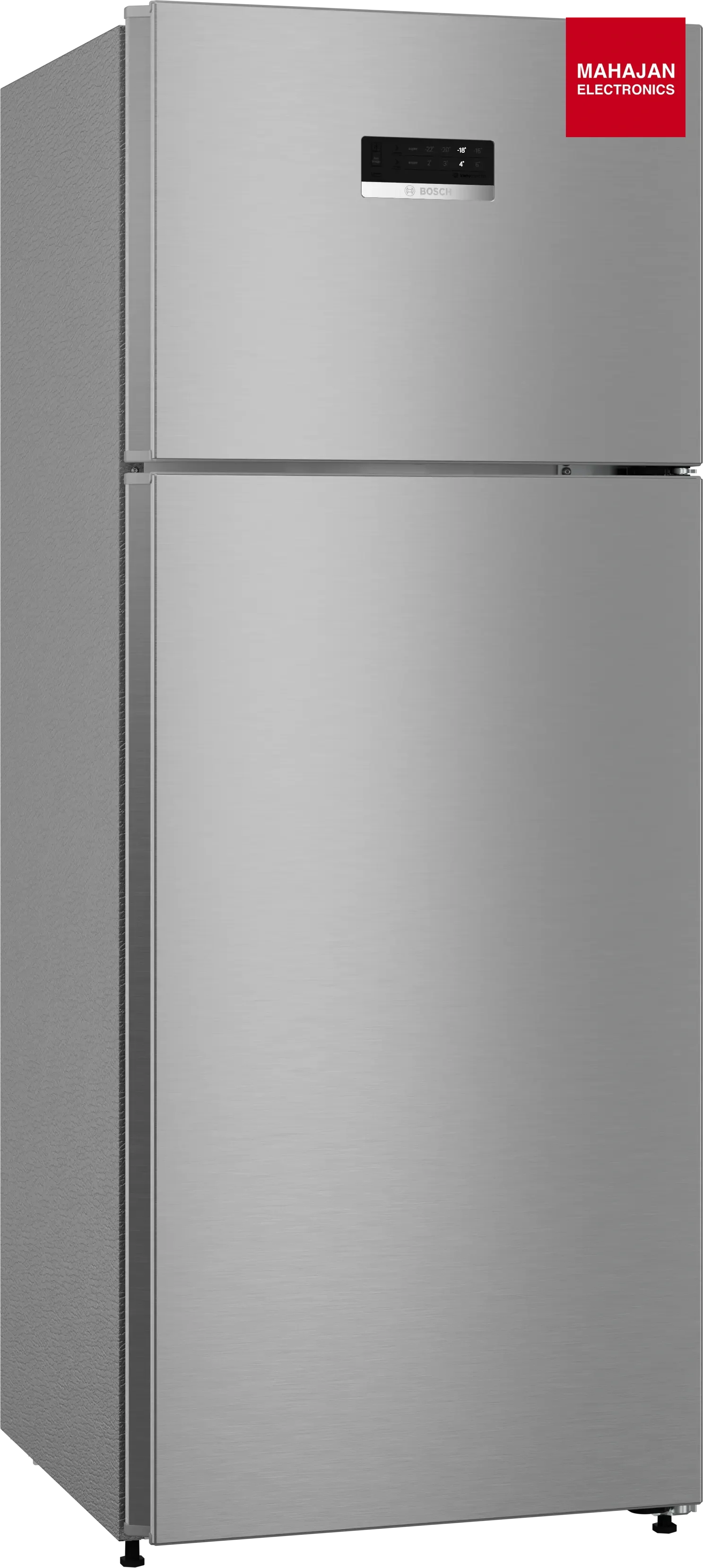 Bosch CTC27S22VI 243L 2 Star Inverter Frost free Double Door Refrigerator ( 6-in-1 Convertible, 18 Hours Cooling Retention, Digital Display, Super Freeze, 80min Convert,Fine Steel) MAHAJAN ELECTRONICS ONLINE
