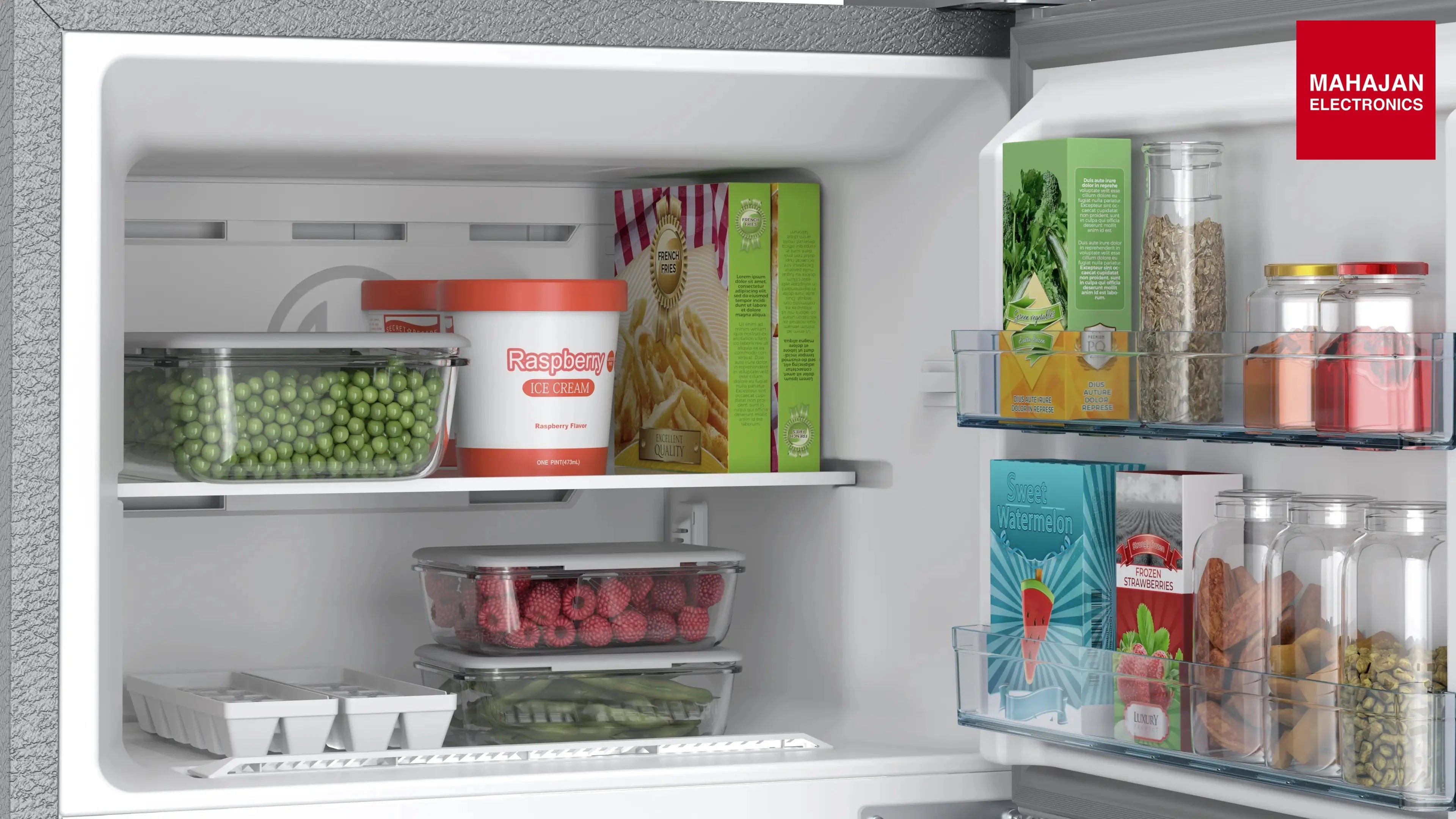 Bosch CTC27S22VI 243L 2 Star Inverter Frost free Double Door Refrigerator ( 6-in-1 Convertible, 18 Hours Cooling Retention, Digital Display, Super Freeze, 80min Convert,Fine Steel) MAHAJAN ELECTRONICS ONLINE