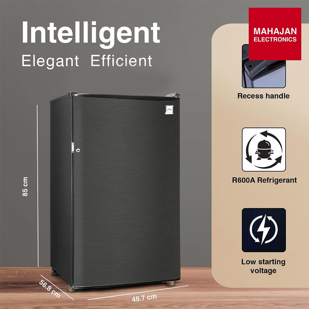Godrej RD CHAMP 114AN WPI FS ST 97 L 1 Star Direct Cool Single Door Refrigerator With Jumbo Vegetable Tray ( – Mahajan Electronics Online.