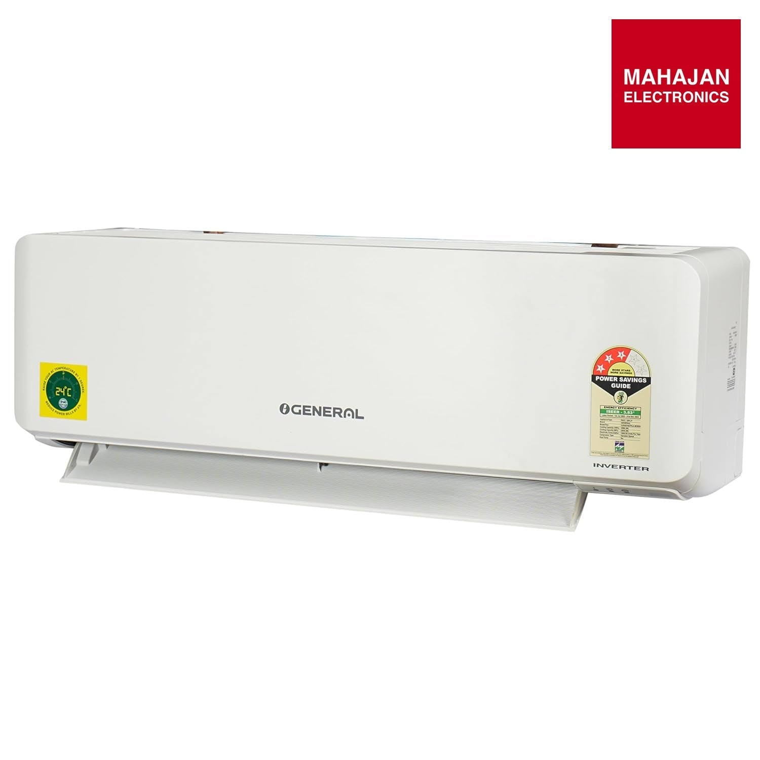 O General ASGG18CNWA-B 1.5 Ton 3 Star Inverter Split AC | Copper Condenser | R32 | Free Standard Installation – Mahajan Electronics Online.