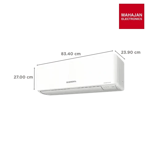 O General ASGG12CPWA-B 1 Ton 3 Star Inverter Split AC | Copper Condenser | R32 Refrigerant | Free – Mahajan Electronics Online.