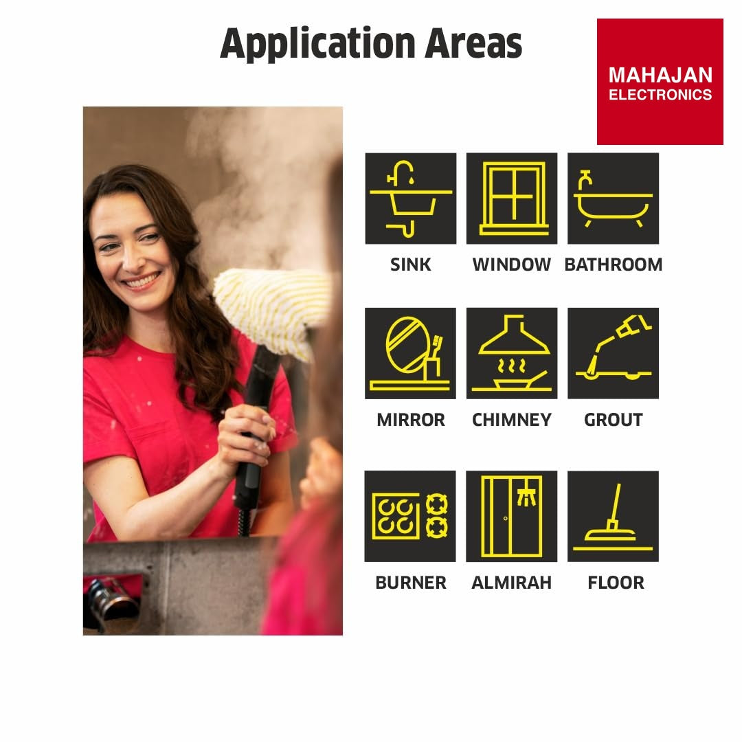 KARCHER SC 2 EasyFix Steam Cleaner, 1500W, 3.2 Bar Pressure, 1200L Steam/L Water, Chemical Free Cleaning – Mahajan Electronics Online.
