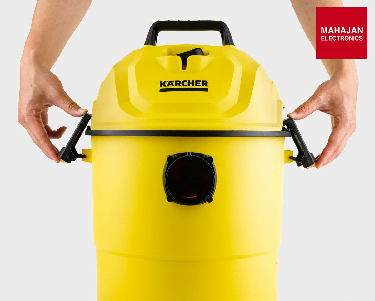 KARCHER WD 1 CLASSIC Kap-Multi-Purpose Vacuum Cleaner, Yellow,15 Liter, Cartridge-Online Mahajan Electronics – Mahajan Electronics Online.