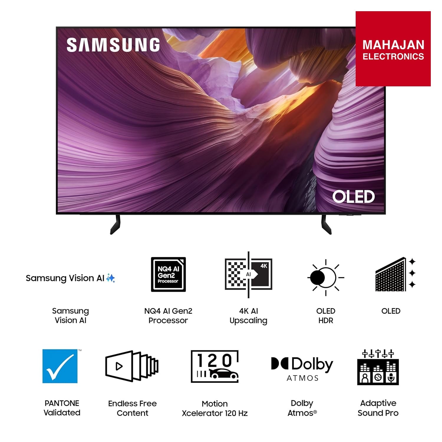 Samsung QA55S85HAELXL 138 cm (55 inches) 4K Ultra HD Smart OLED TV – Mahajan Electronics Online.