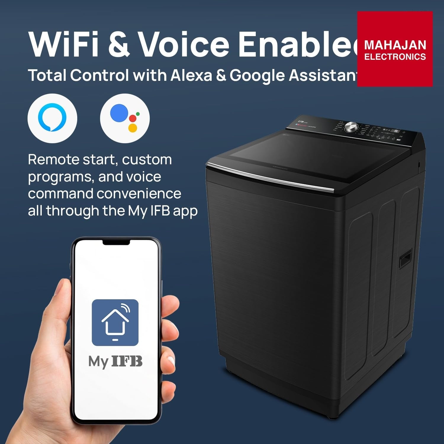 IFB TL121BL4SWID 12 Kg 5 Star AI Powered DeepClean® Technology Fully Automatic Top Load Washing Machine with – Mahajan Electronics Online.