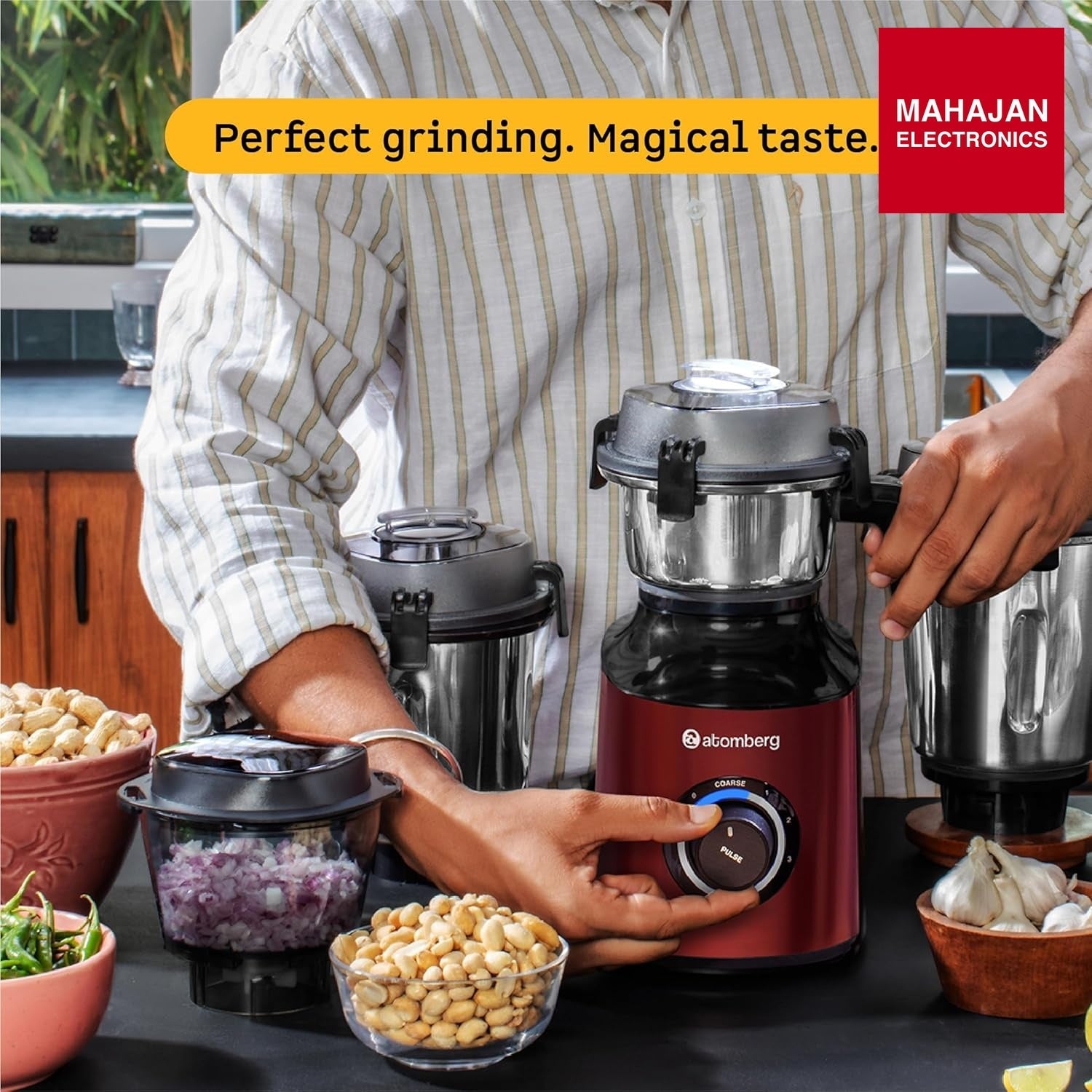 Atomberg Zenova Mixer Grinder | Unique Coarse Mode for Silbatta-like Texture | Intelligent BLDC Motor – Mahajan Electronics Online.