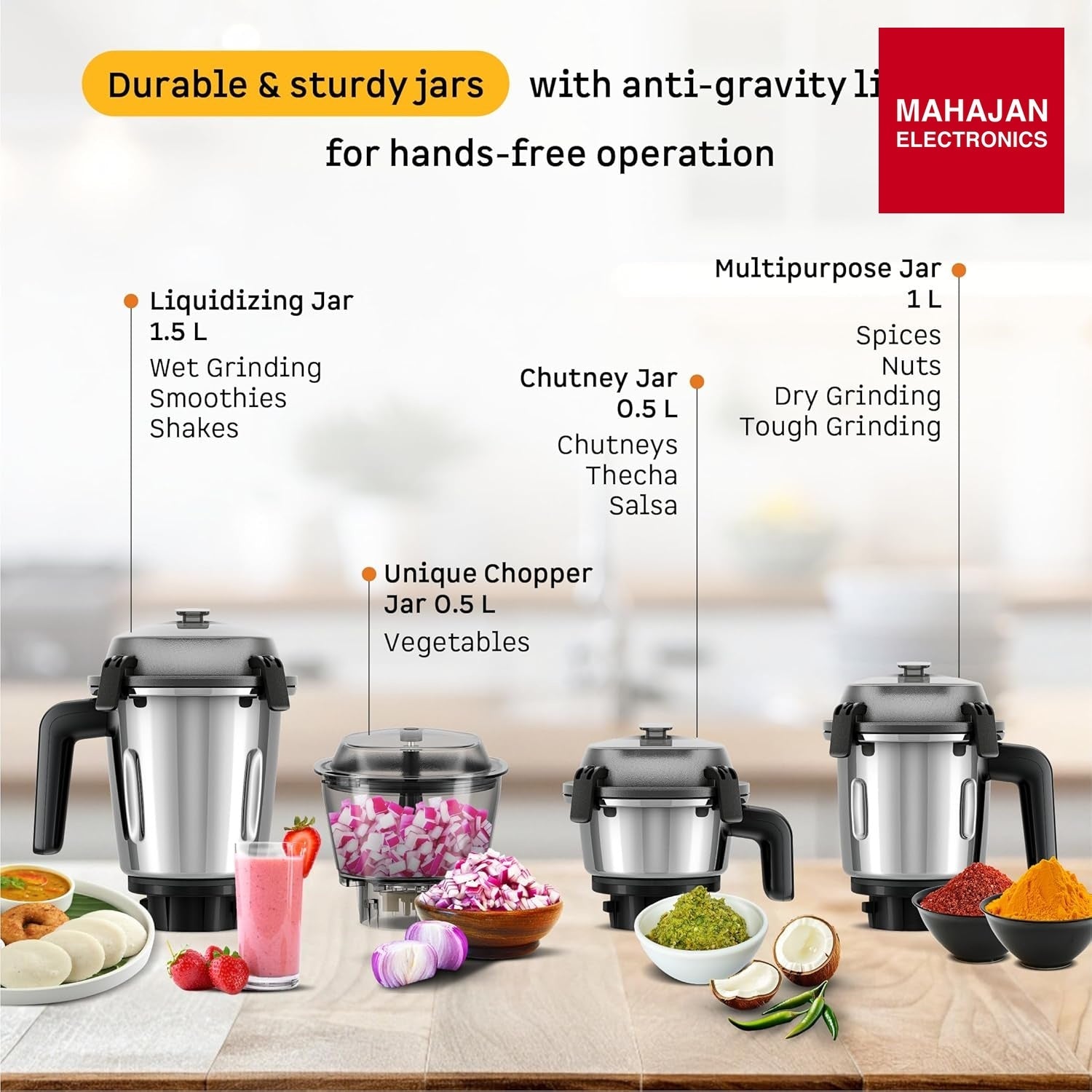 Atomberg Zenova Mixer Grinder | Unique Coarse Mode for Silbatta-like Texture | Intelligent BLDC Motor – Mahajan Electronics Online.