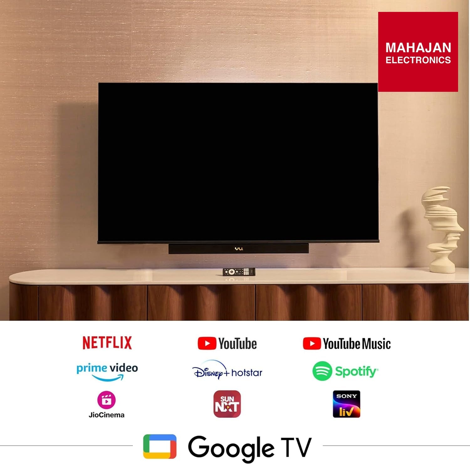 Vu 55VIBE-DV 139cm (55 inches) Vibe Series 4K QLED Smart Google TV – Mahajan Electronics Online.