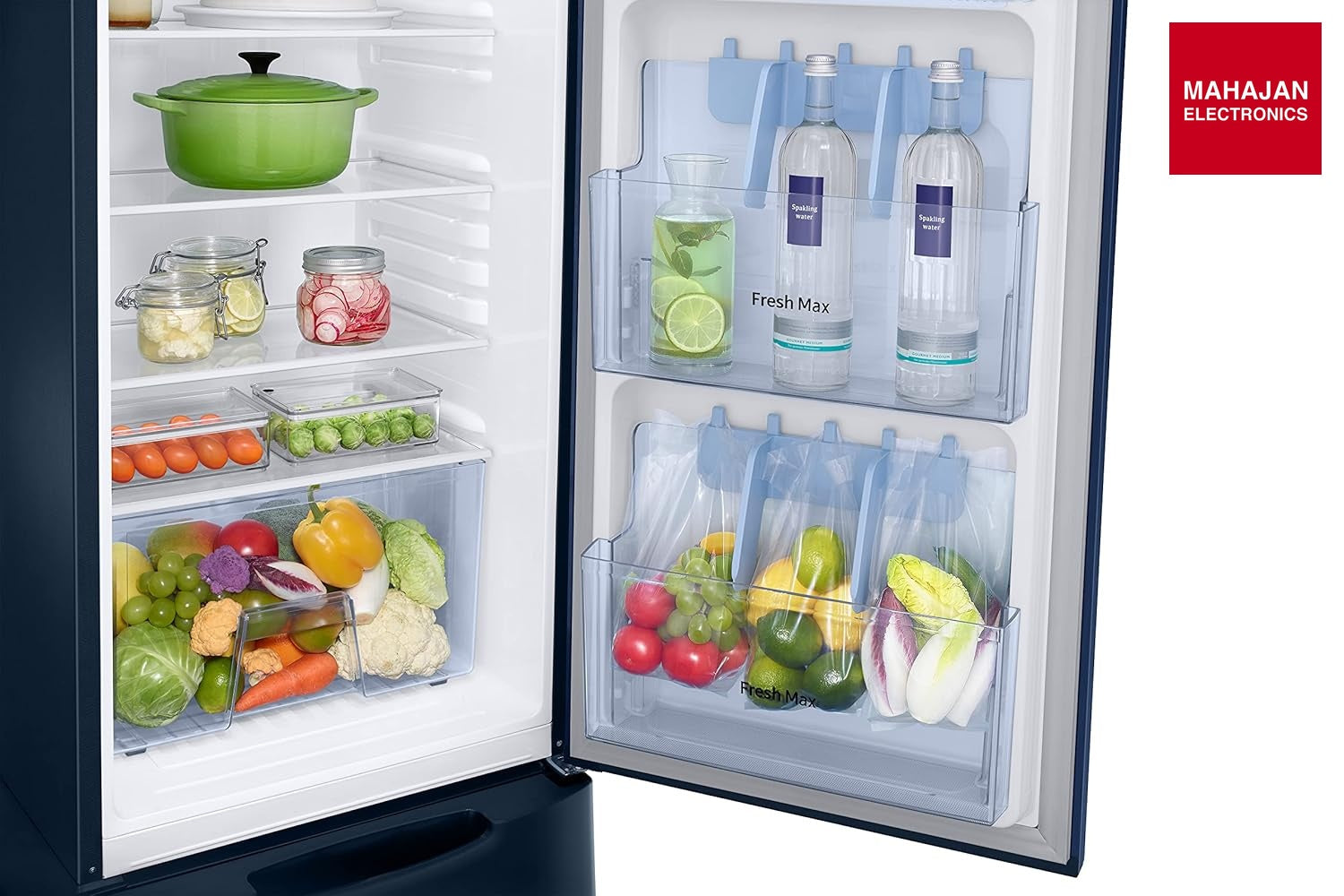 Samsung RR26C3893CU/HL 246L 3 Star Inverter Direct-Cool Single Door Refrigerator Appliance (Camellia Blue) – Mahajan Electronics Online.