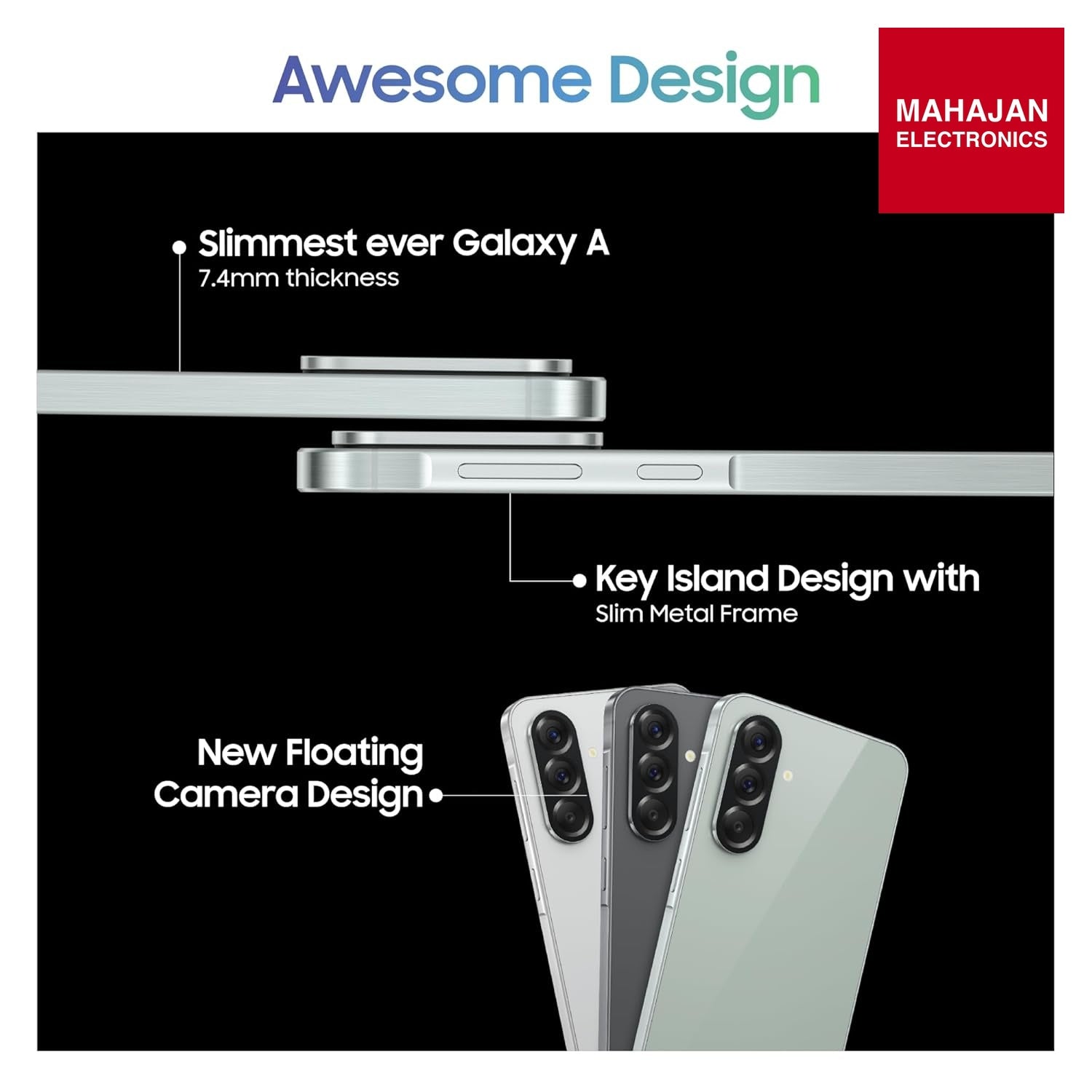 Samsung Galaxy A56 5G (Awesome Light Gray, 12GB, 256GB) – Mahajan Electronics Online.