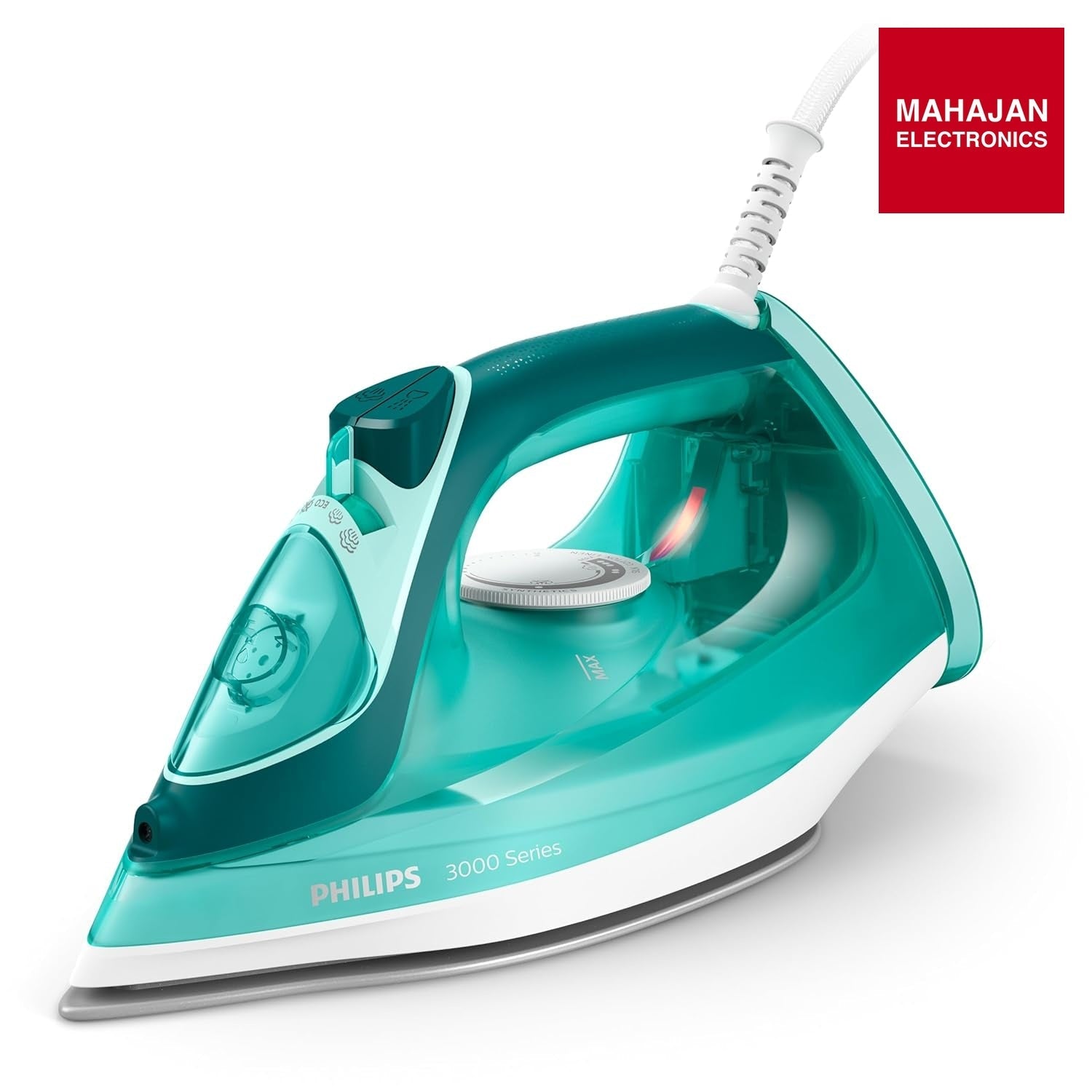 Philips Speed Pro DST3030/70 Steam iron 2400 W Green World's No.1 Ironing brand, 40g/min Steam with 180g – Mahajan Electronics Online.