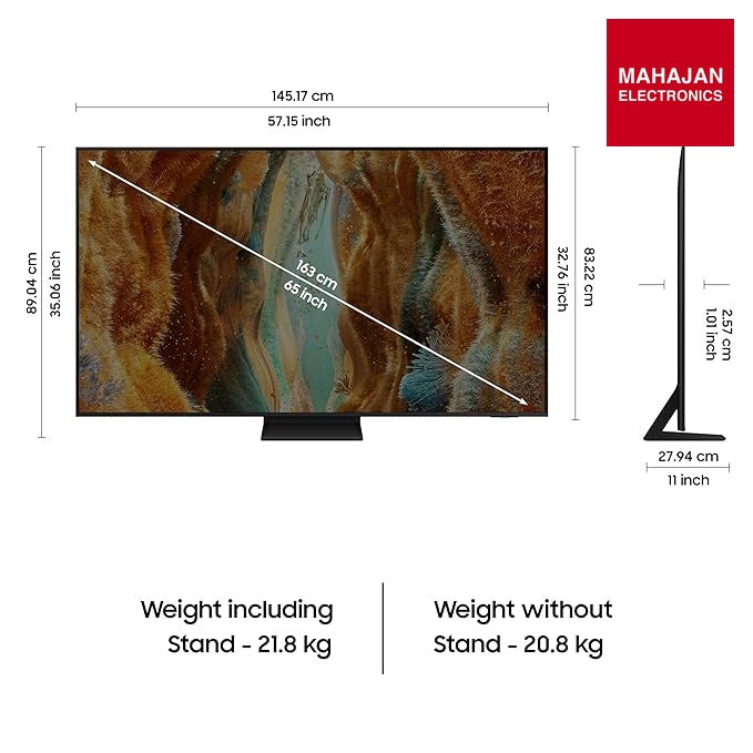 Samsung QA65QN70FAULXL 163 cm (65 inches) 4K Ultra HD Mini-LED Neo-QLED Smart TV – Mahajan Electronics Online.