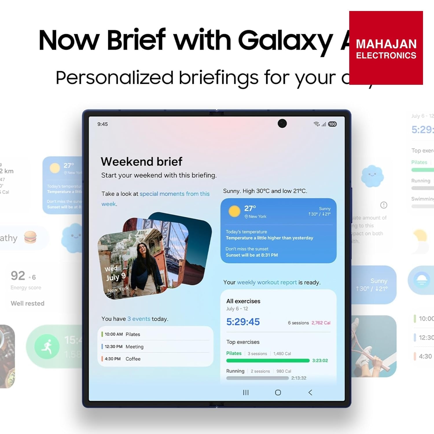 Samsung Galaxy Z Fold7 5G Smartphone with Galaxy AI (Blue Shadow, 12GB RAM, 256GB Storage), Ultra Sleek – Mahajan Electronics Online.