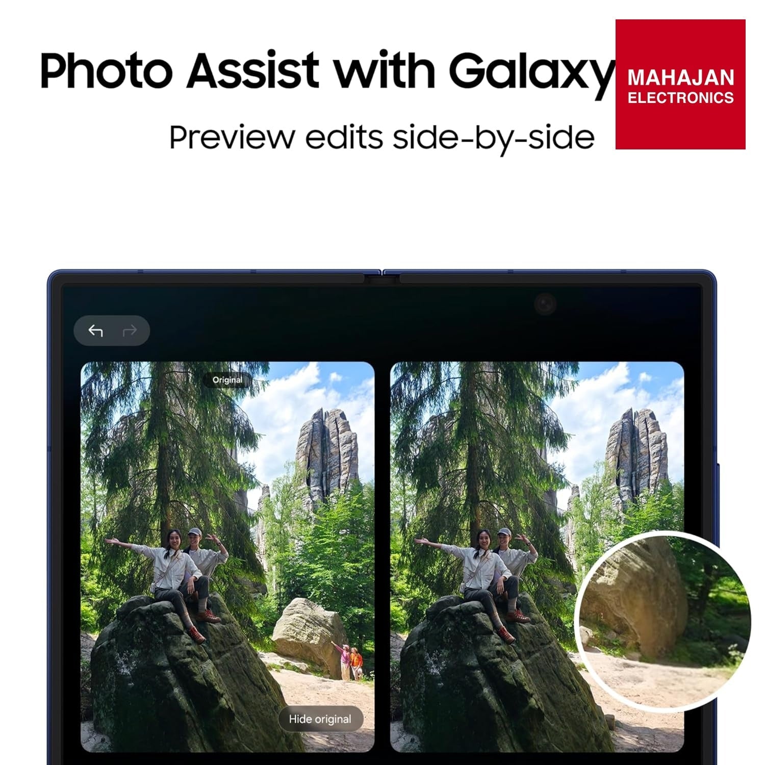 Samsung Galaxy Z Fold7 5G Smartphone with Galaxy AI (Blue Shadow, 12GB RAM, 256GB Storage), Ultra Sleek – Mahajan Electronics Online.