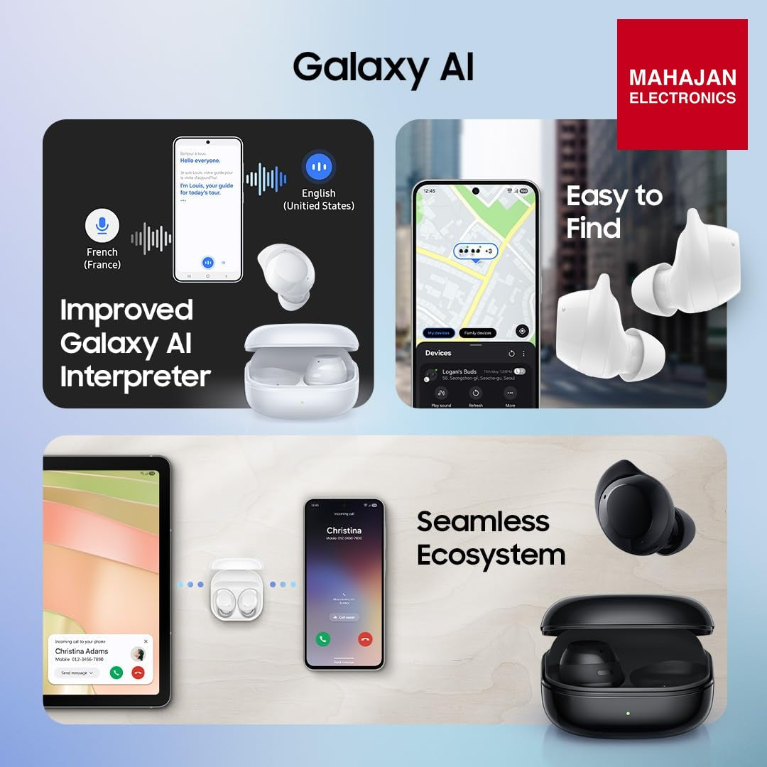 Samsung Galaxy Buds Core (Black) with Galaxy AI | Powerful Active Noise Cancellation | Enriched Bass | IP54 – Mahajan Electronics Online.
