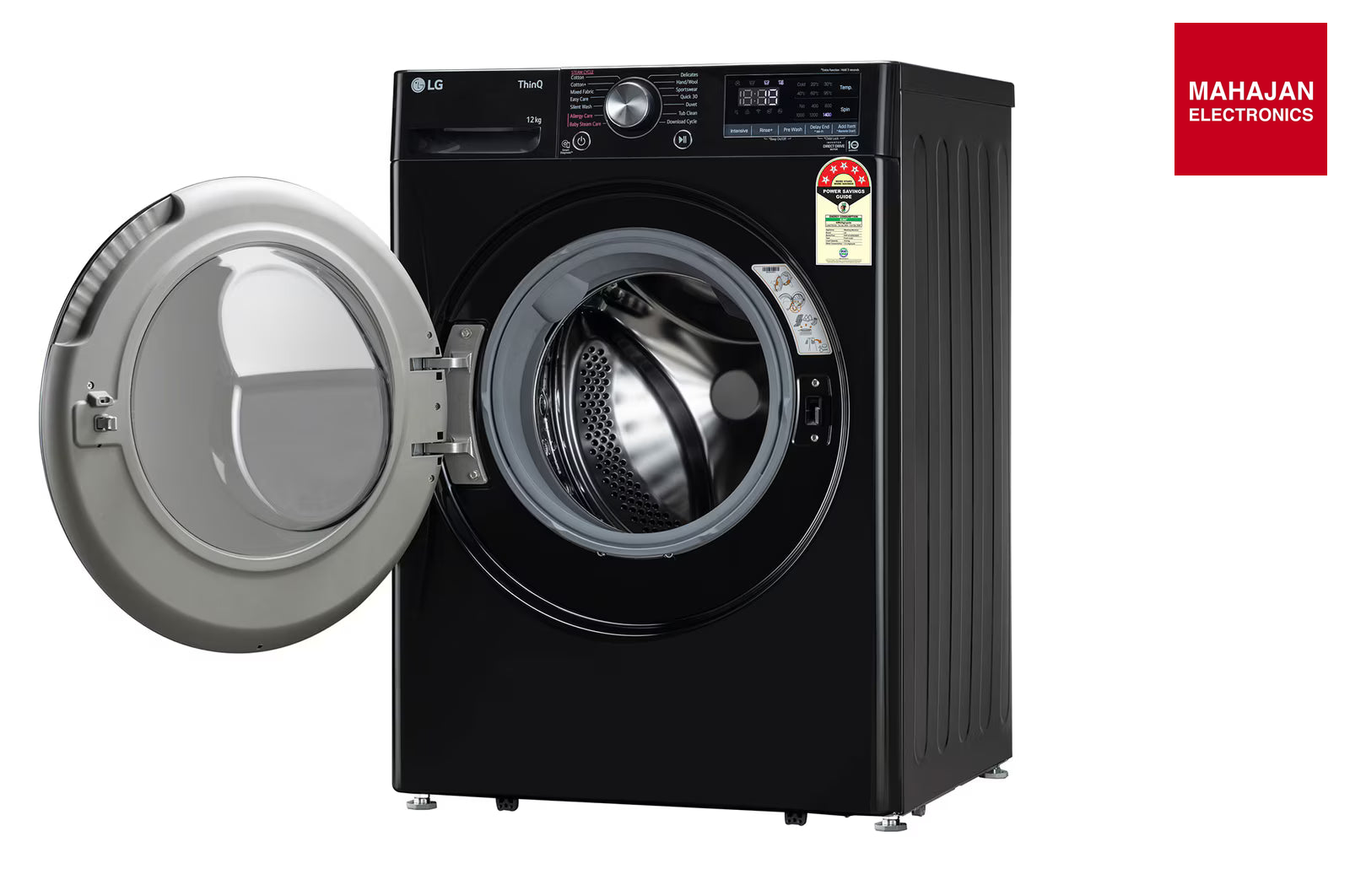 LGFHP1412Z3O 12Kg Front Load Washing Machine, AI Direct Drive™, Onyx Black – Mahajan Electronics Online.