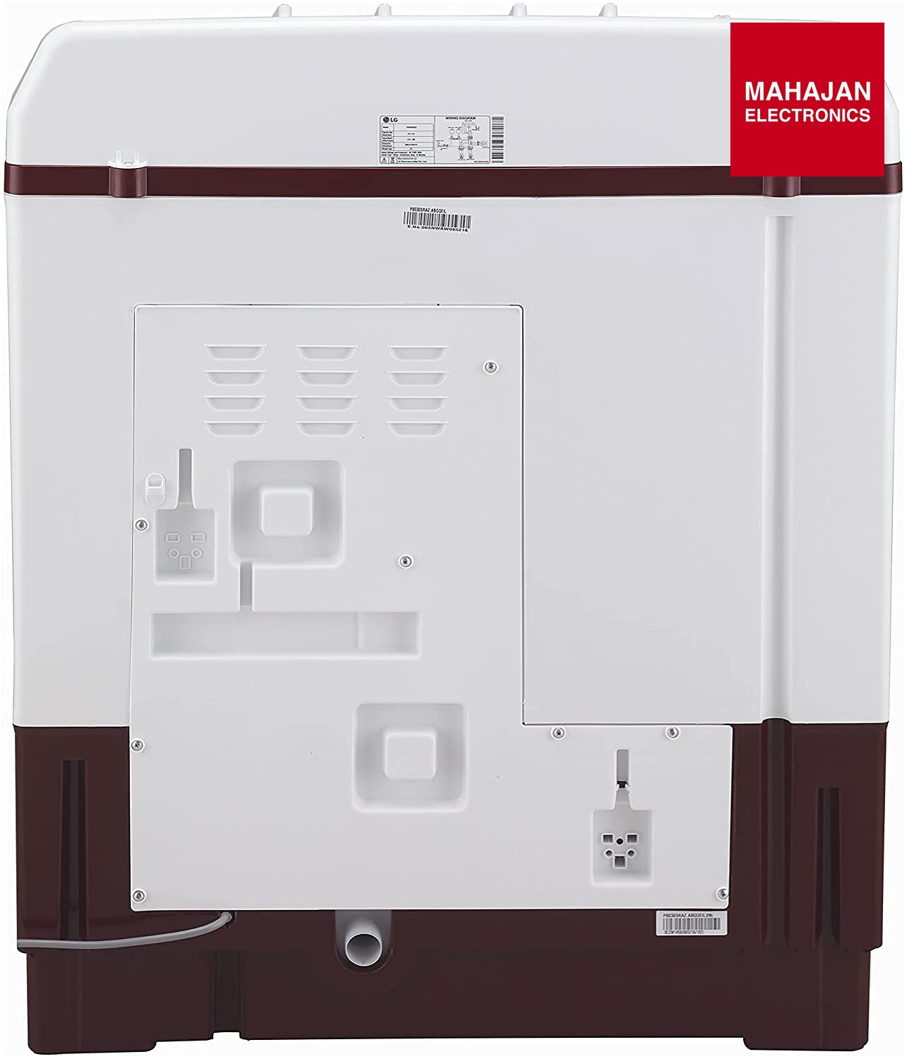 LG P8035SRAZA 8 kg Semi Automatic Top Load Washing Machine, White 2025 – Mahajan Electronics Online.