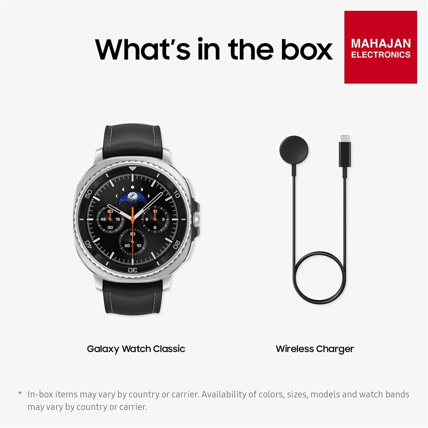 Samsung Galaxy Watch8 Classic (46mm LTE, Black) with 3nm Processor | Dual GPS | Sapphire Glass & Stainless – Mahajan Electronics Online.