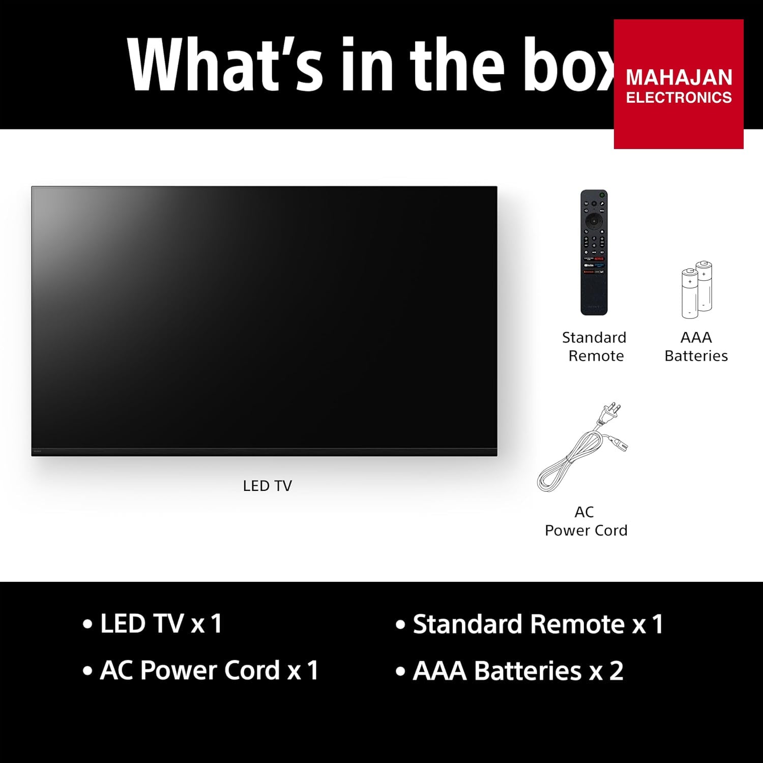 Sony K-65S25M2 65 Inch 4K Ultra HD Smart LED Google TV (BRAVIA 2M2 Series) with Dolby Atmos, 4K Processor X1 – Mahajan Electronics Online.