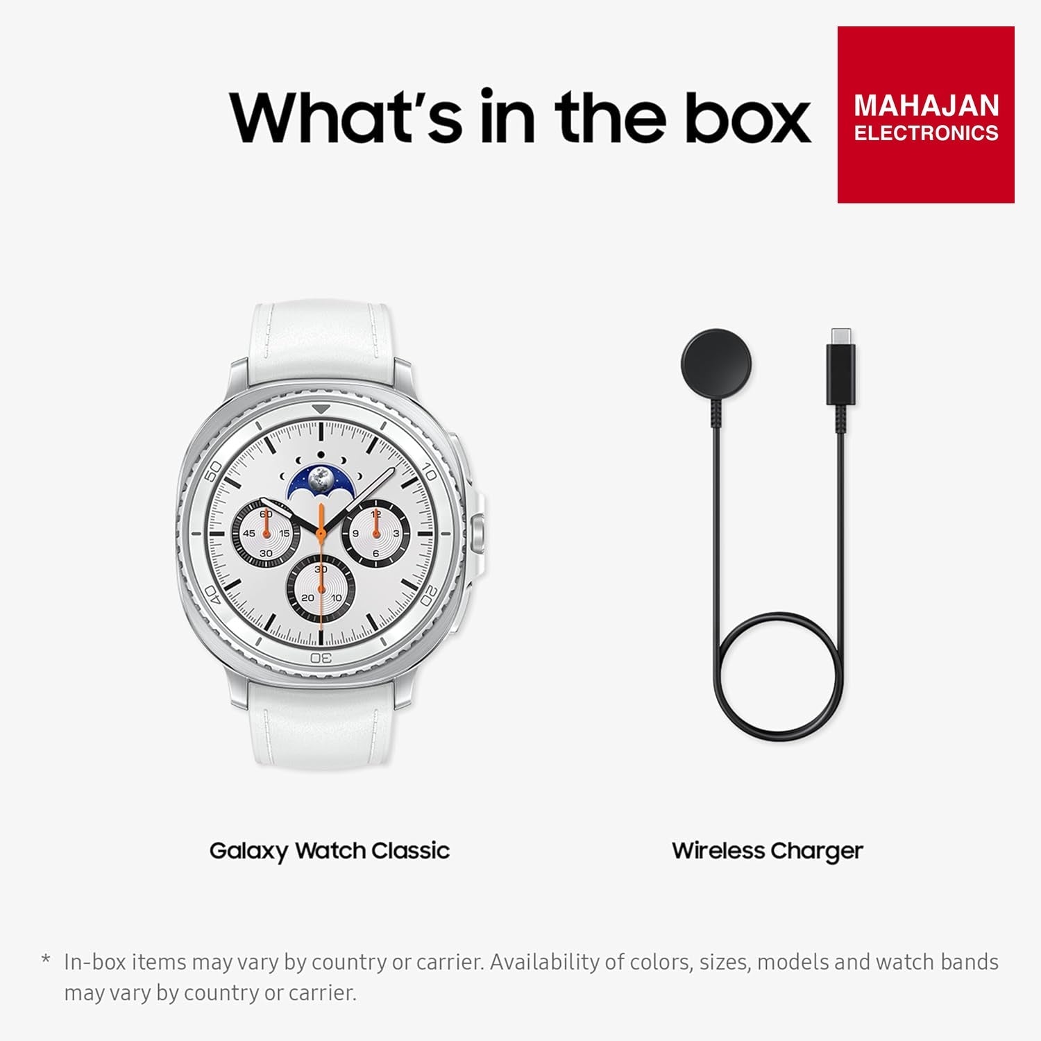 Samsung Galaxy Watch8 Classic (46mm LTE, White) with 3nm Processor – Mahajan Electronics Online.