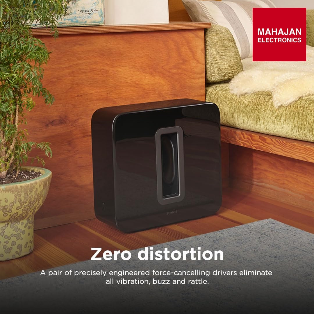 Sonos Sub (Gen 3) Wireless Subwoofer – Pure Deep Bass, 25 Hz Frequency