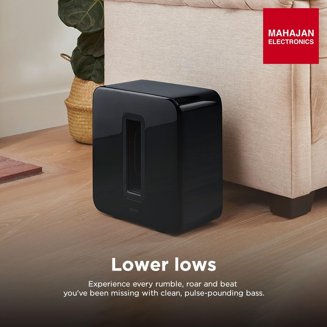 Sonos Sub (Gen 3) Wireless Subwoofer with Pure bass, 25 Hz Frequency Response (Black) – Mahajan Electronics Online.