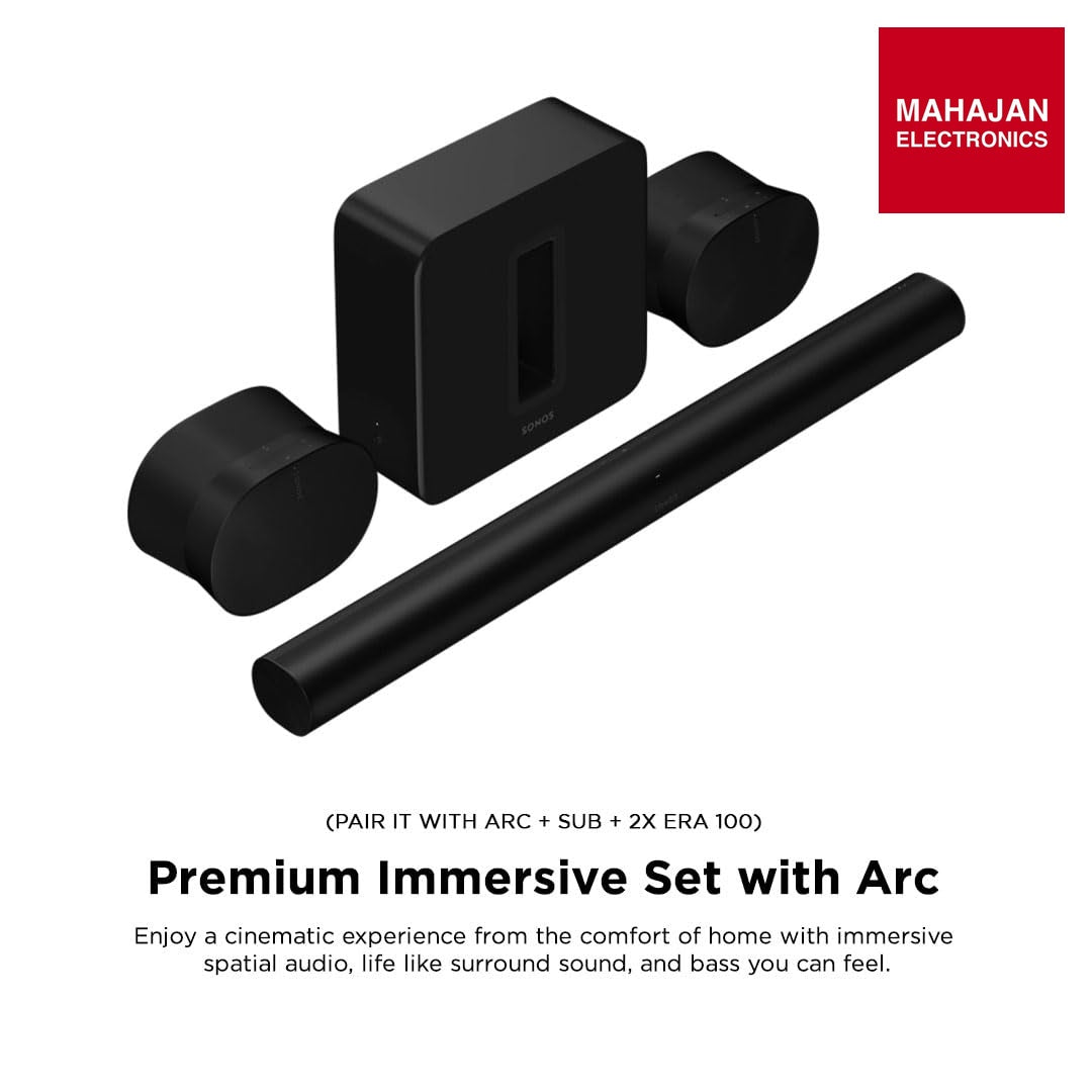 Sonos Sub (Gen 3) Wireless Subwoofer with Pure bass, 25 Hz Frequency Response (Black) – Mahajan Electronics Online.