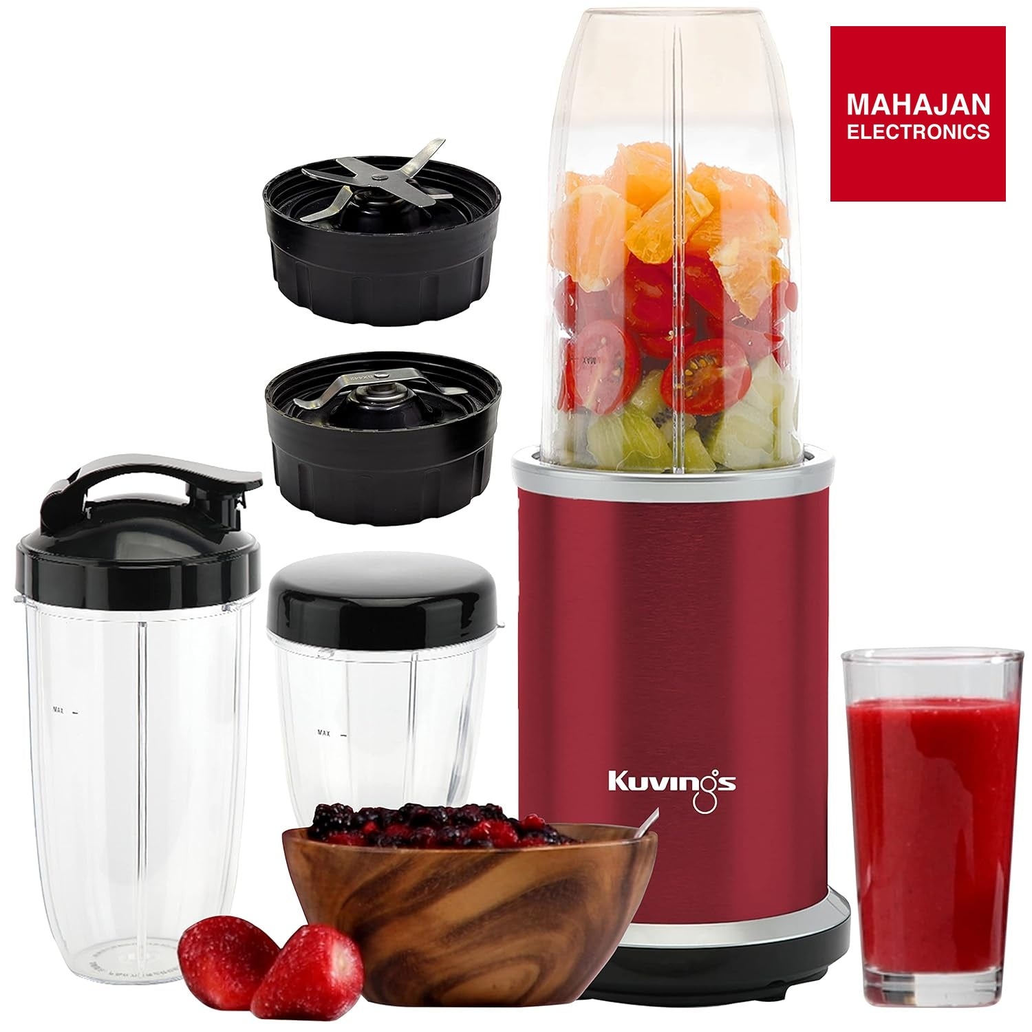 Kuvings Nutri Blender PRO Ferrari Red, Powerful 1000 Watts Motor, Longest Warranty 7 Years – Mahajan Electronics Online.