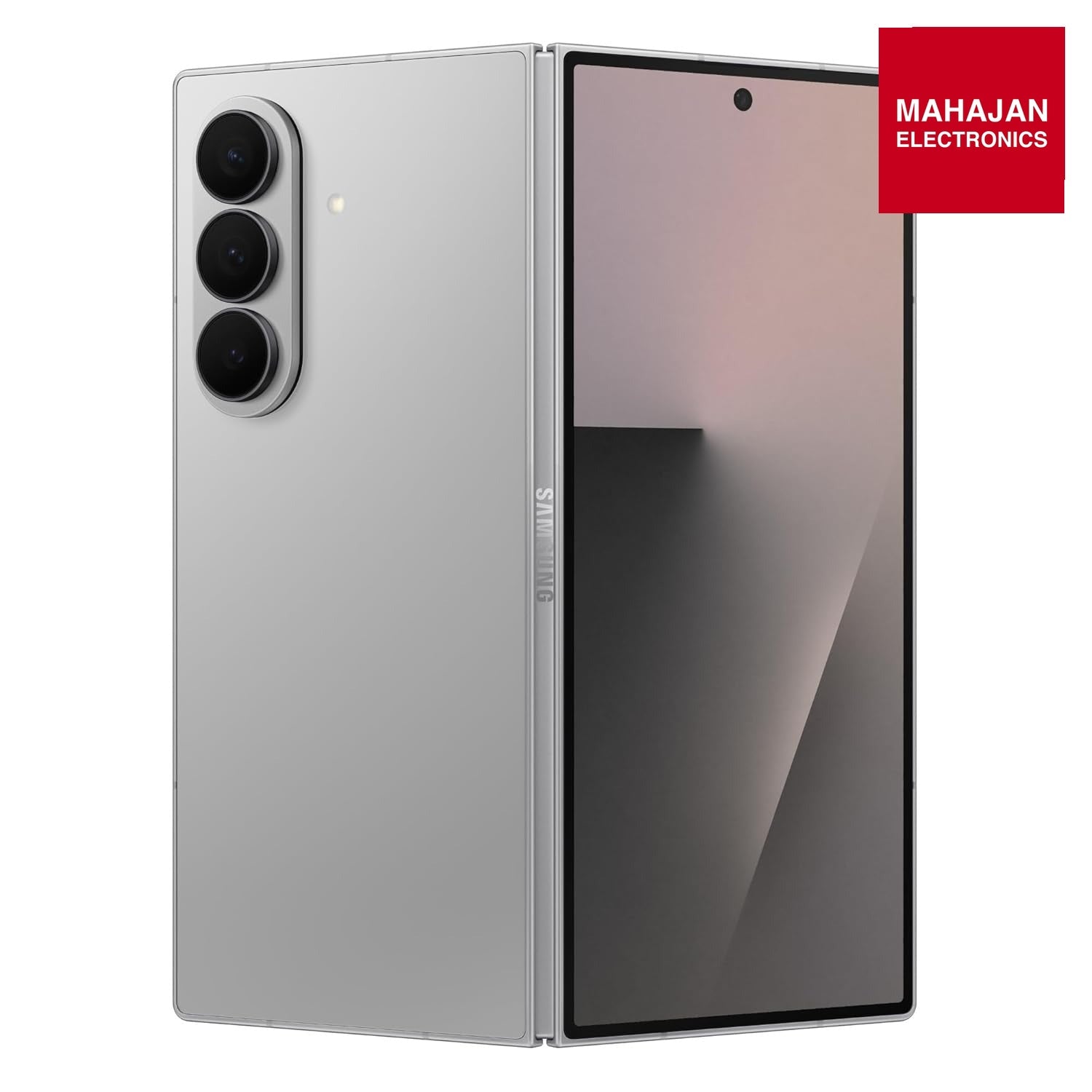 Samsung Galaxy Z Fold7 5G Smartphone with Galaxy AI (Silver Shadow, 12GB RAM, 256GB Storage), Ultra Sleek – Mahajan Electronics Online.