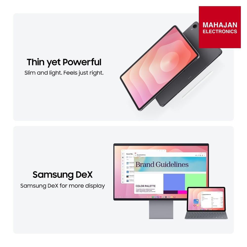 Samsung Galaxy Tab S11 with AI, S Pen in-Box, 27.8 cm (11 inch) Dynamic AMOLED 2X Display, 12 GB RAM, 512 GB – Mahajan Electronics Online.