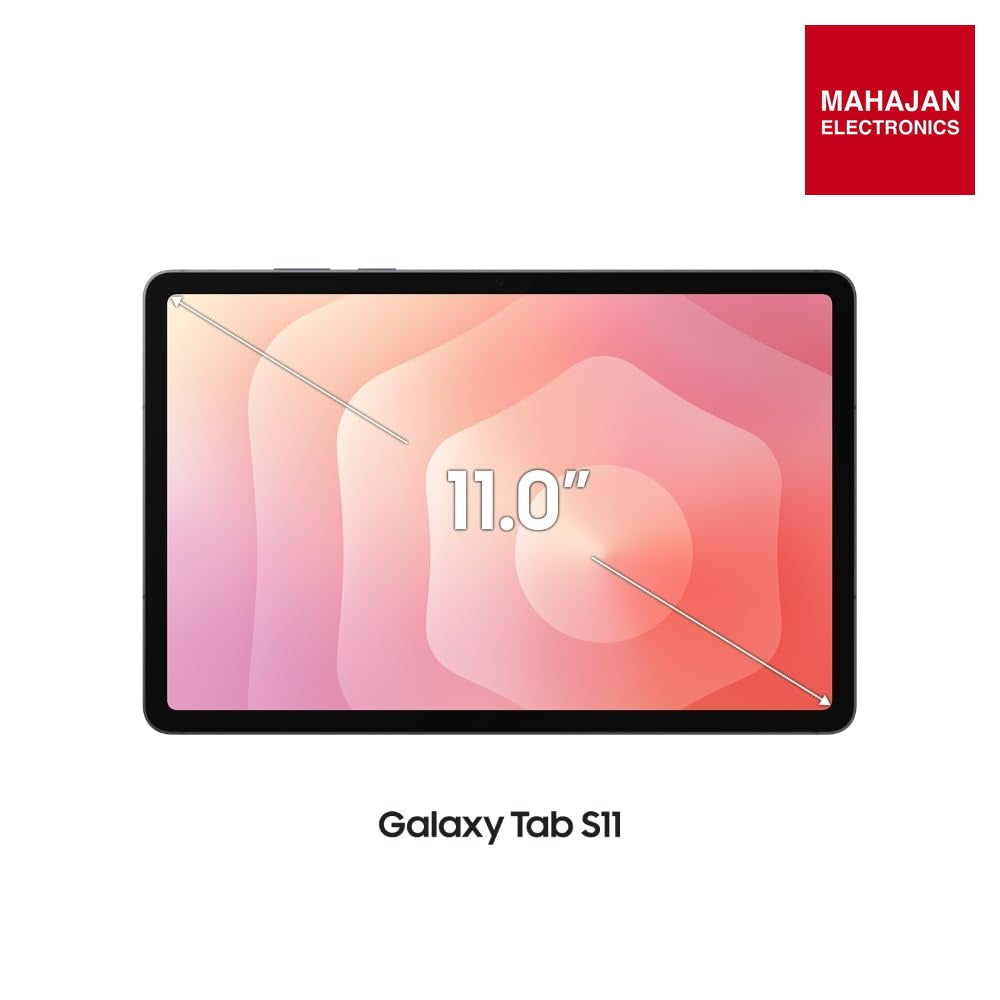 Samsung Galaxy Tab S11 with AI, S Pen in-Box, 27.8 cm (11 inch) Dynamic AMOLED 2X Display, 12 GB RAM, 512 GB – Mahajan Electronics Online.