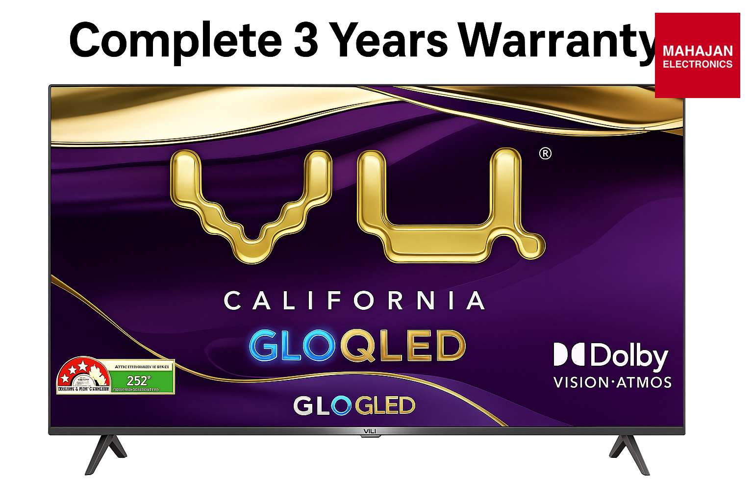 Vu 65GLOQLED25 65-inch 4K QLED Google TV | Dolby Vision | 3 Years Warranty | Mahajan Electronics Delhi NCR – Mahajan Electronics Online.