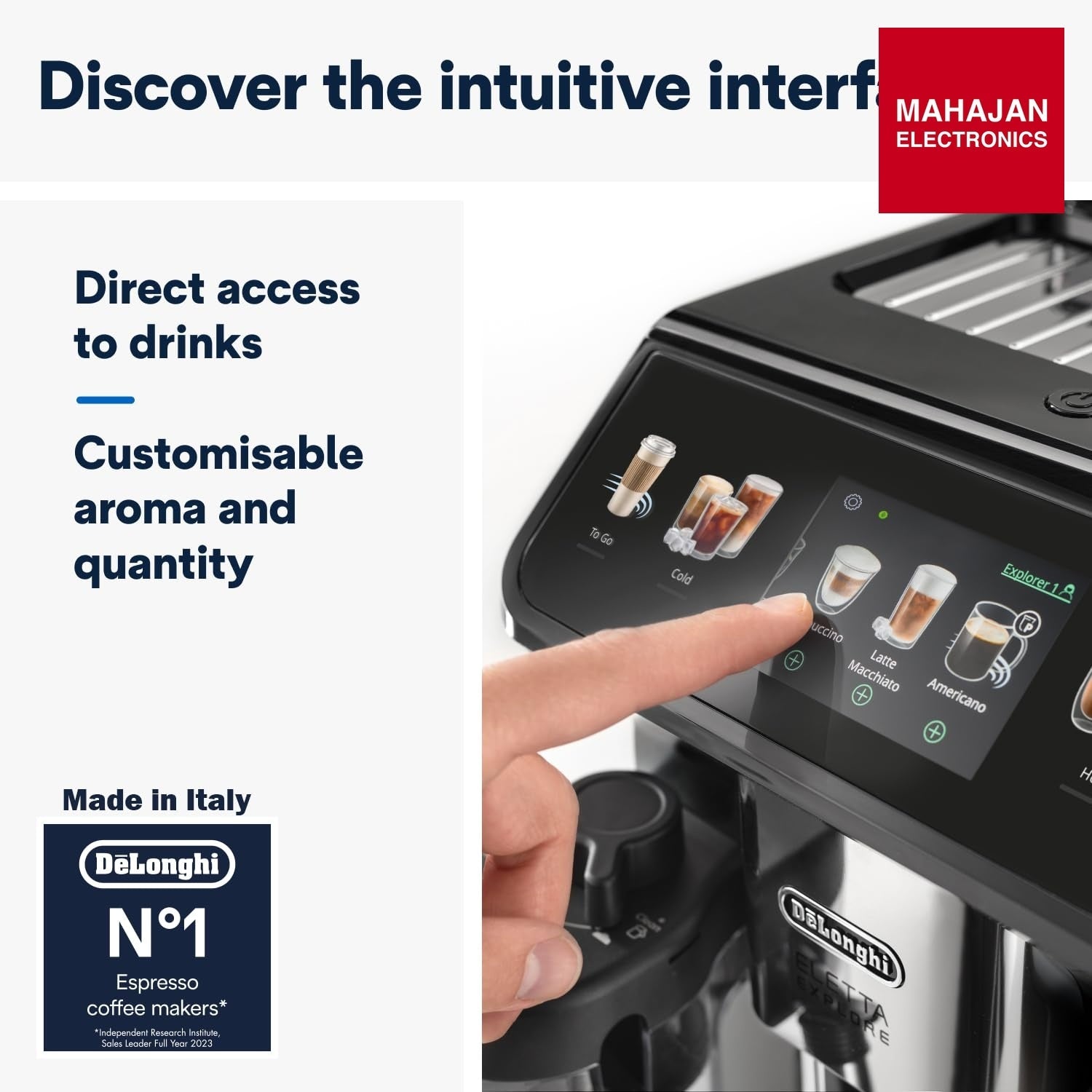De’Longhi Eletta Explore ECAM450.65.S – Mahajan Electronics Online.
