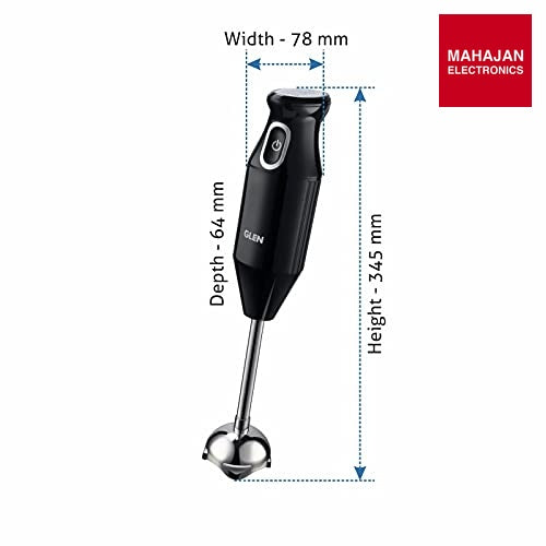 Glen SA 4049 DX Hand Blender 200 Watt with Stainless Steel Arm , 2 Year Warranty (ISI Certified) – Mahajan Electronics Online.