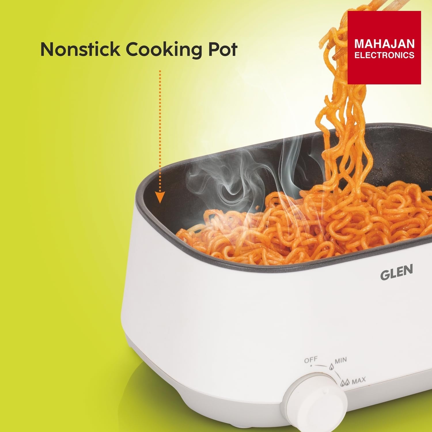 Glen SA-3051MFS 3 In 1 Multi Cooker & Food Steamer, 600W, With Nonstick Pot, 2 Power Settings, Vegetable – Mahajan Electronics Online.