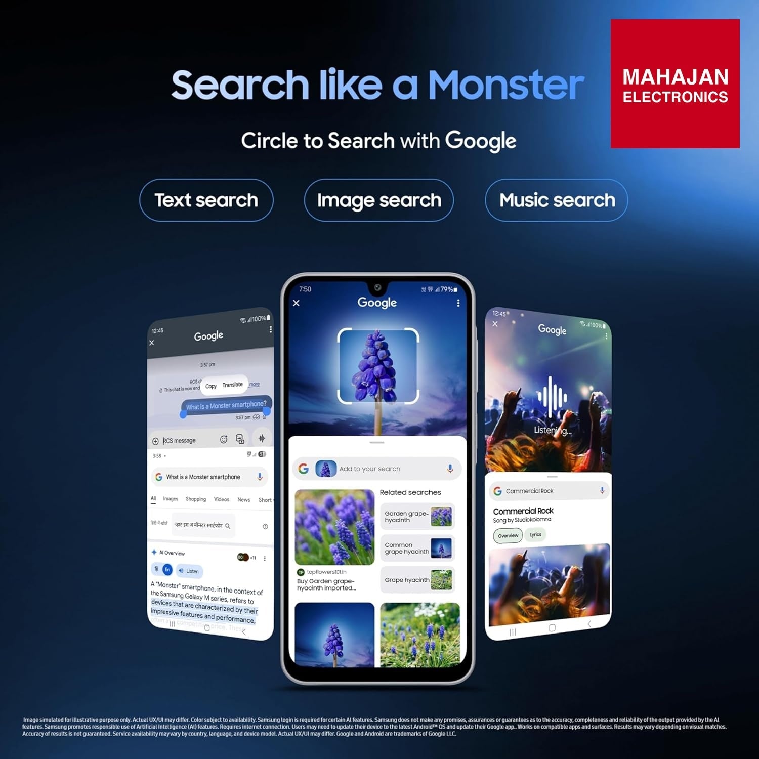 Samsung Galaxy M17 5G (Moonlight Silver, 6GB RAM, 128GB Storage)| Circle to Search| Gemini Live| 50MP OIS – Mahajan Electronics Online.
