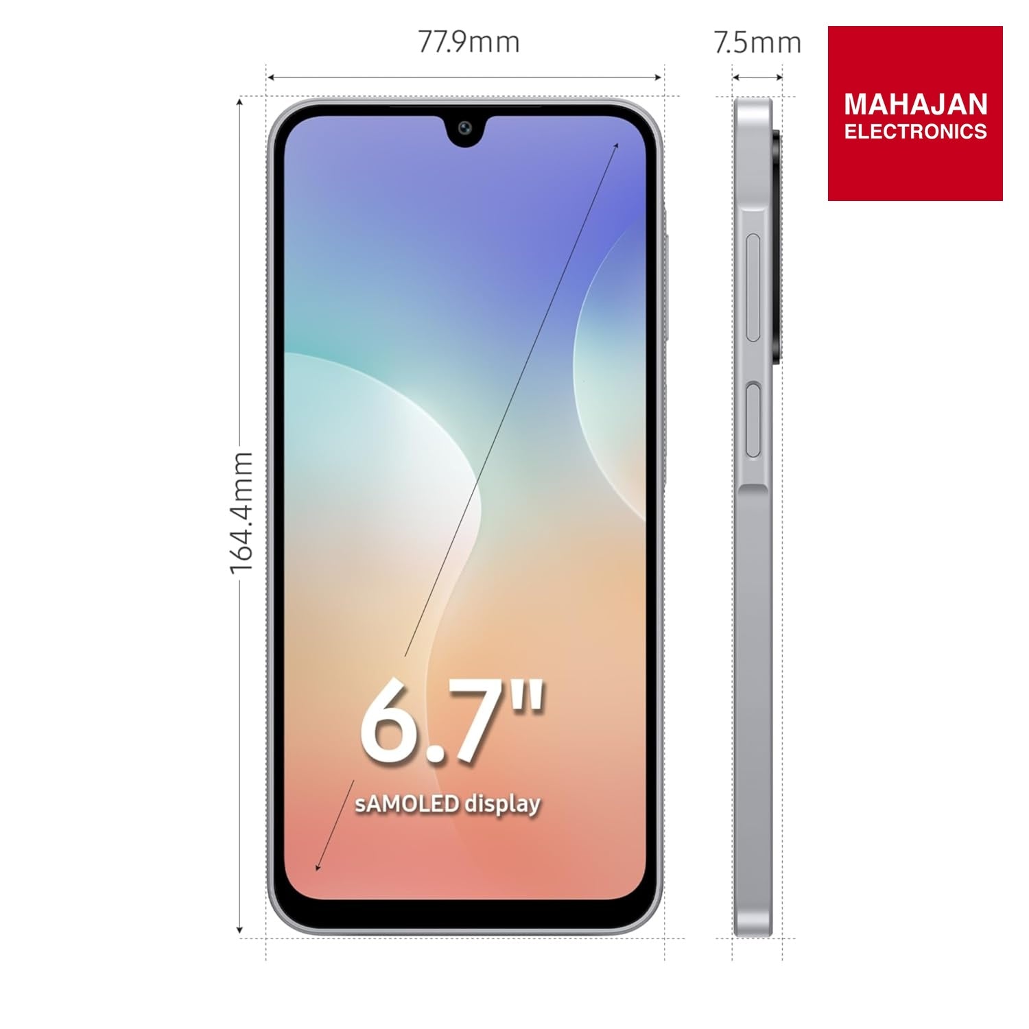 Samsung Galaxy M17 5G (Moonlight Silver, 6GB RAM, 128GB Storage)| Circle to Search| Gemini Live| 50MP OIS – Mahajan Electronics Online.