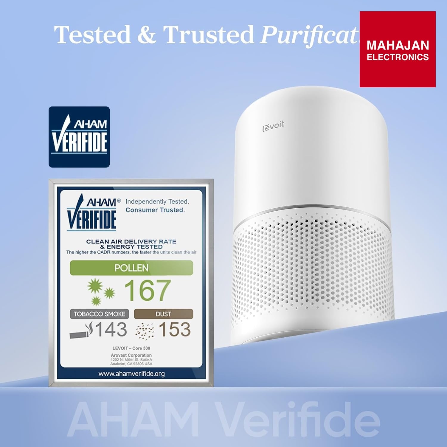 LEVOIT Core 300 Air Purifier for Home Allergies and Pets Hair Smokers in Bedroom, H13 True HEPA Filter, 24db – Mahajan Electronics Online.