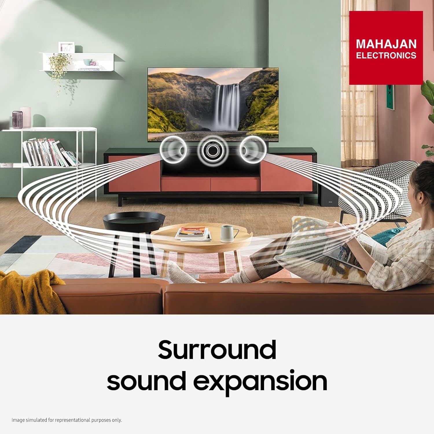Samsung HW-B450F/XL 2.1 Channel Dolby Digital Soundbar (Powerful Bass, Black) – Mahajan Electronics Online.