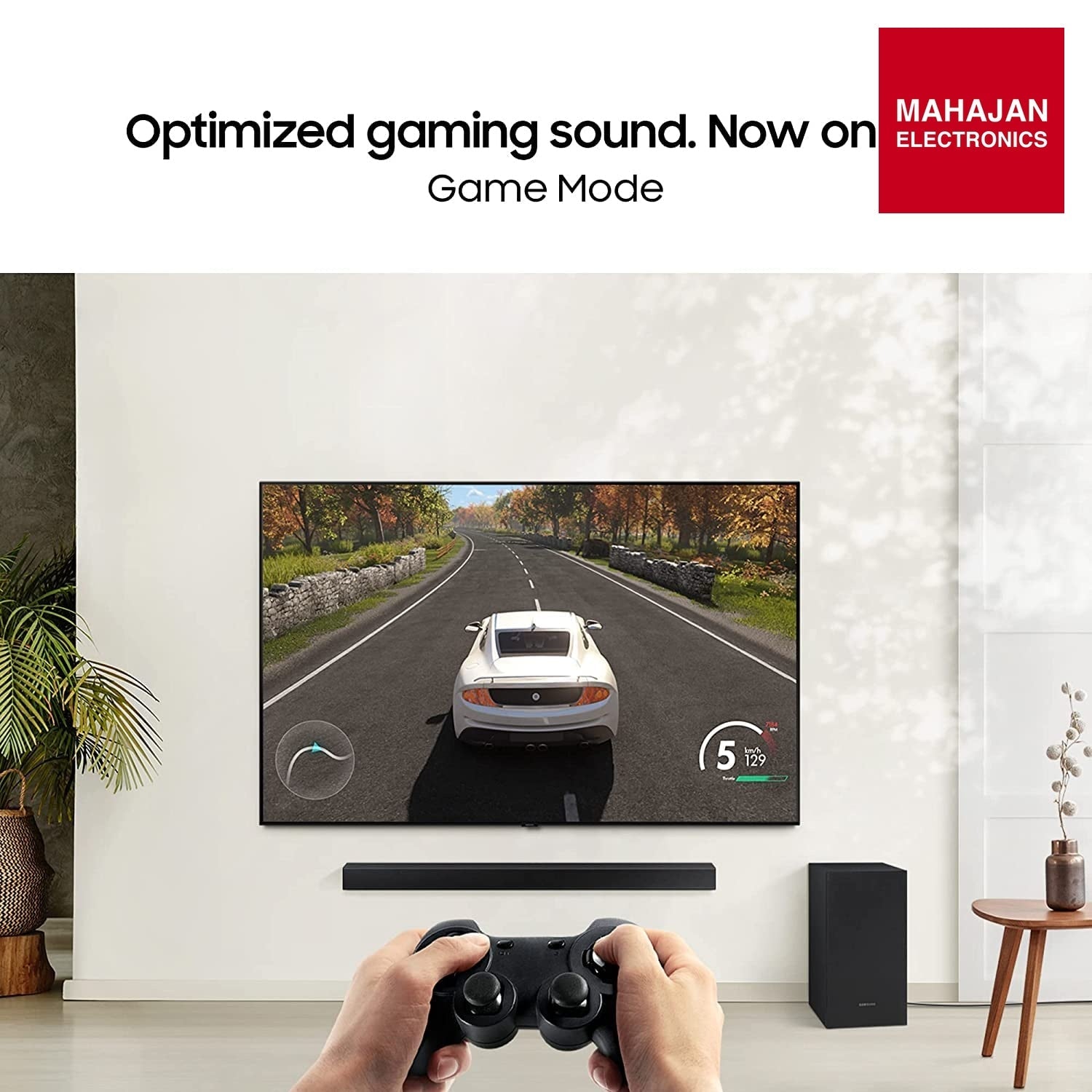 Samsung HW-B450F/XL 2.1 Channel Dolby Digital Soundbar (Powerful Bass, Black) – Mahajan Electronics Online.