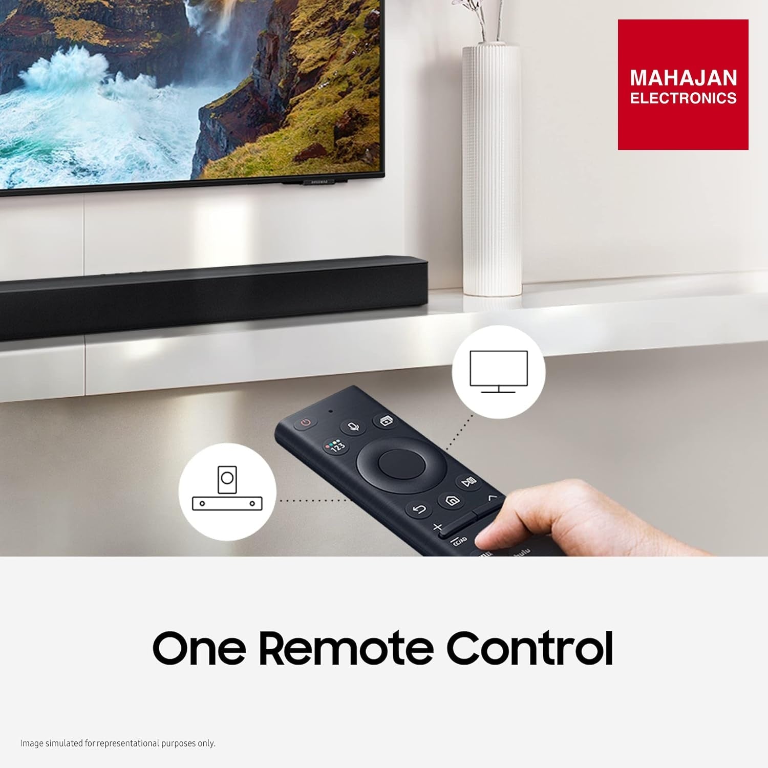 Samsung HW-B450F/XL 2.1 Channel Dolby Digital Soundbar (Powerful Bass, Black) – Mahajan Electronics Online.