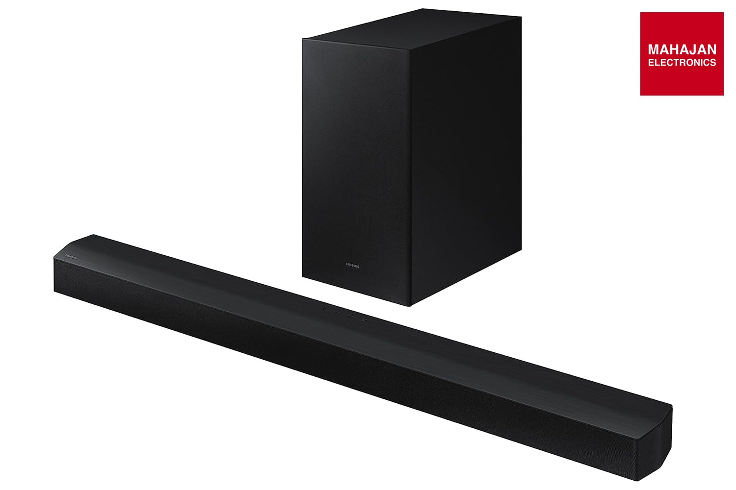 Samsung HW-B450F/XL 2.1 Channel Dolby Digital Soundbar (Powerful Bass, Black) – Mahajan Electronics Online.
