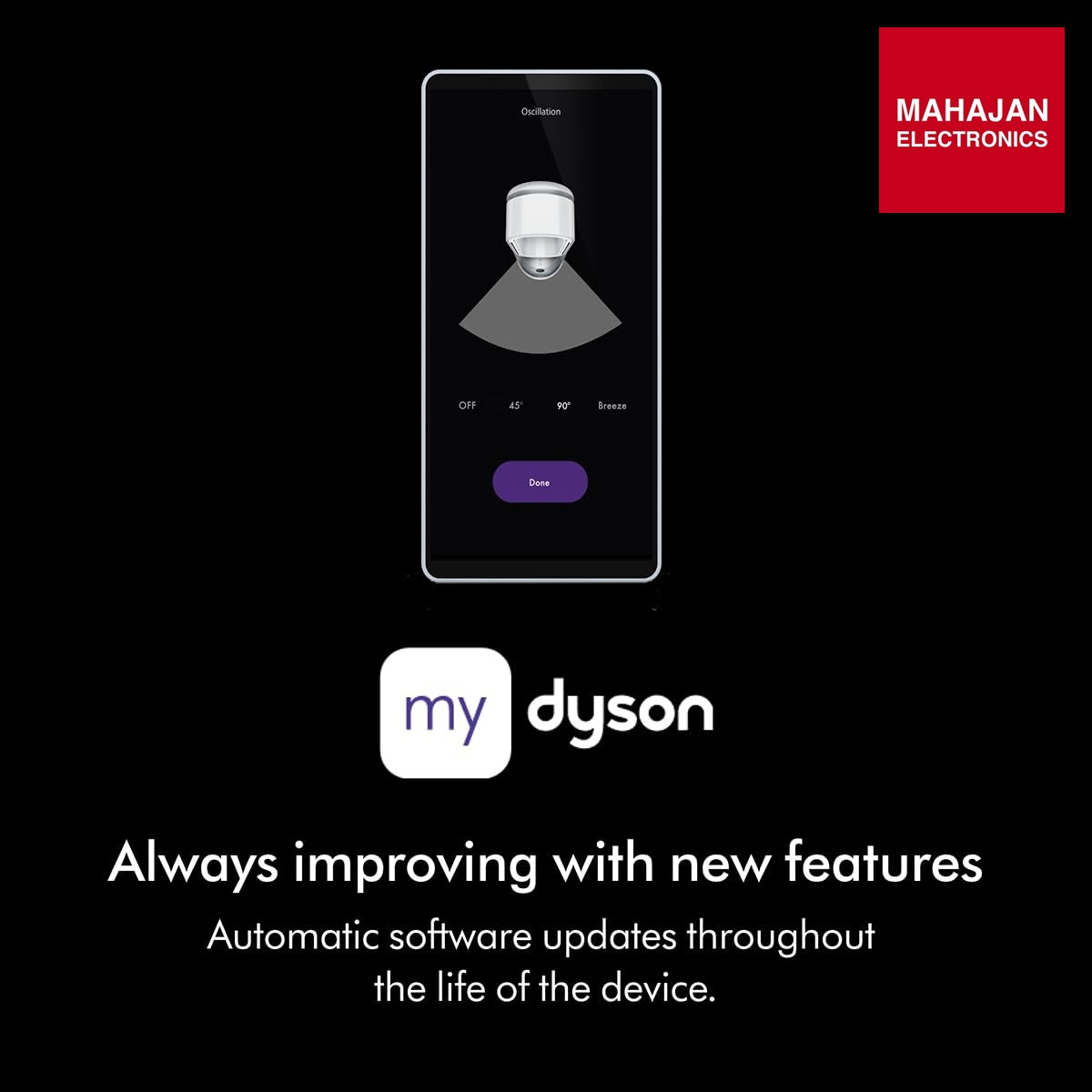 Dyson Air Purifier Cool PC1 | Removes 99.95% of allergens & pollutants as small as PM 0.1 Auto, Sleep and Night modes | Control via remote, App, compatible voice assistants | 2 Year Warranty Mahajan Electronics Online