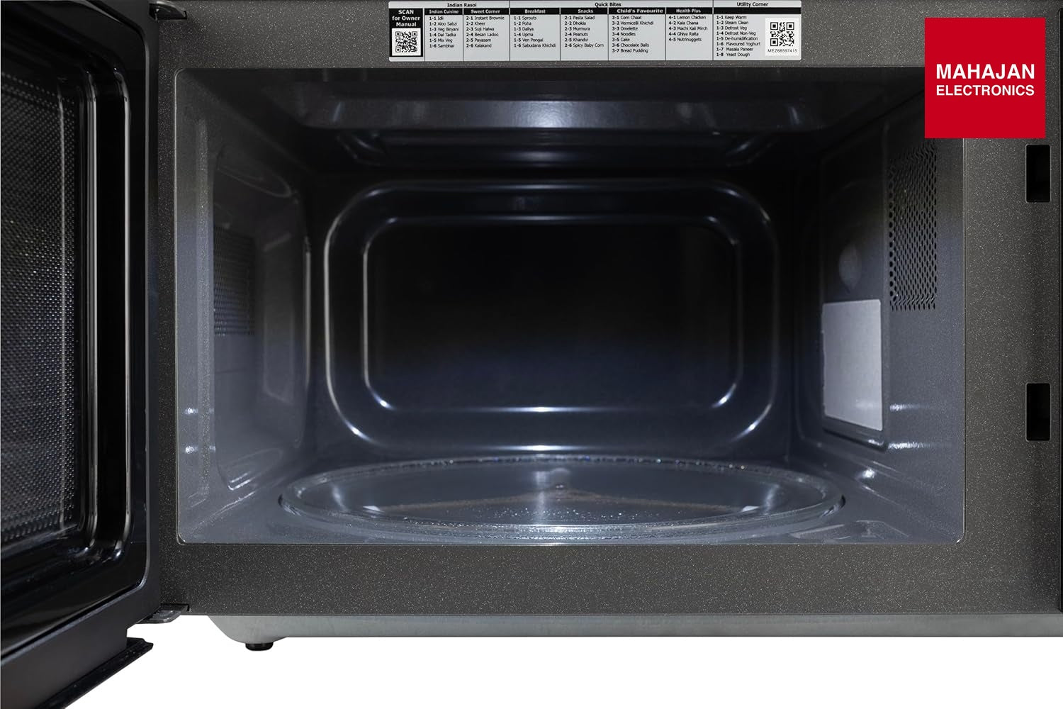 LG 30 L Solo Microwave Oven (MS3032BK, Black, 44 Auto Cook Menu, Steam Clean, Anti-bacterial cavity) – Mahajan Electronics Online.