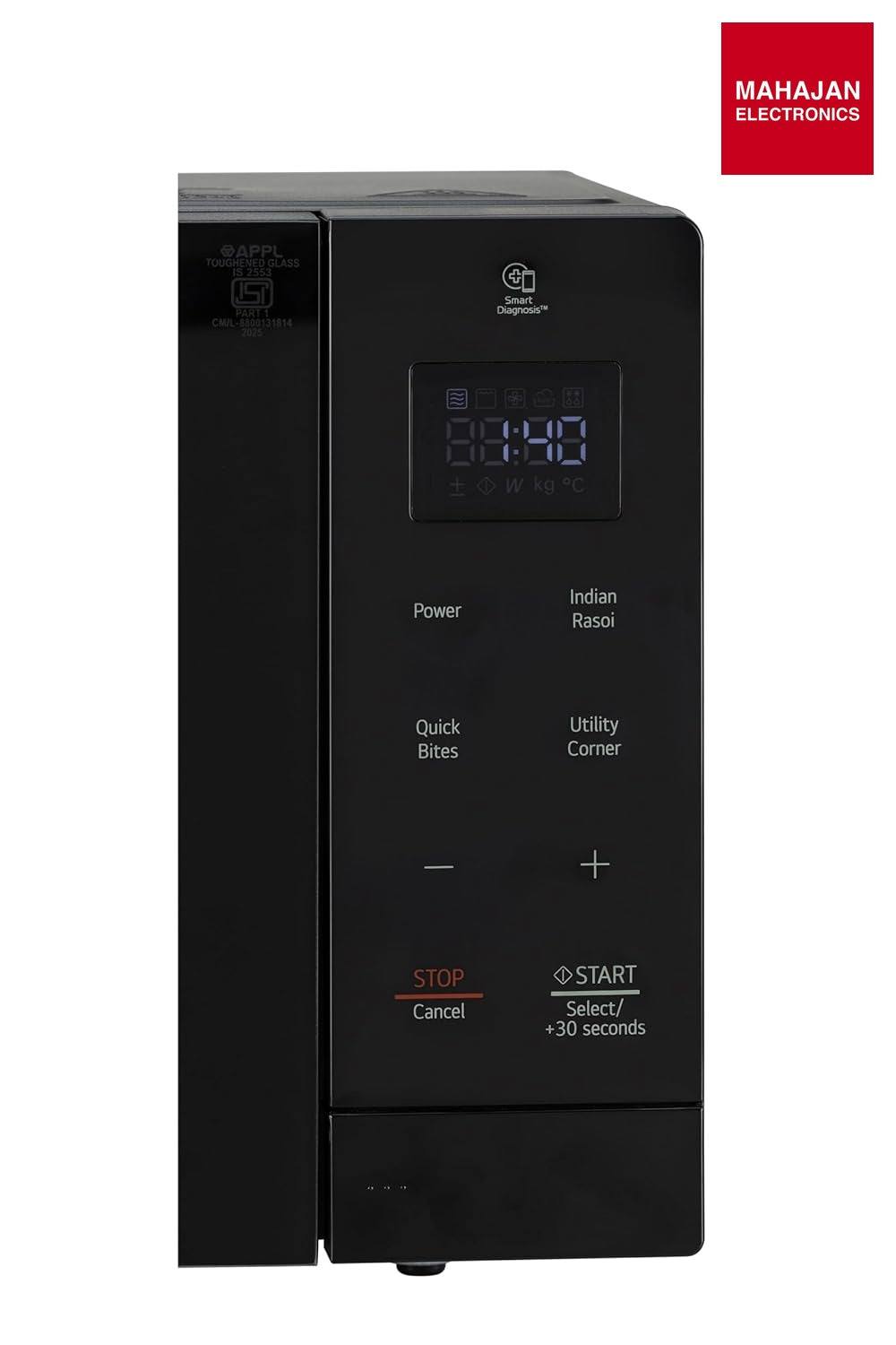 LG 30 L Solo Microwave Oven (MS3032BK, Black, 44 Auto Cook Menu, Steam Clean, Anti-bacterial cavity) – Mahajan Electronics Online.