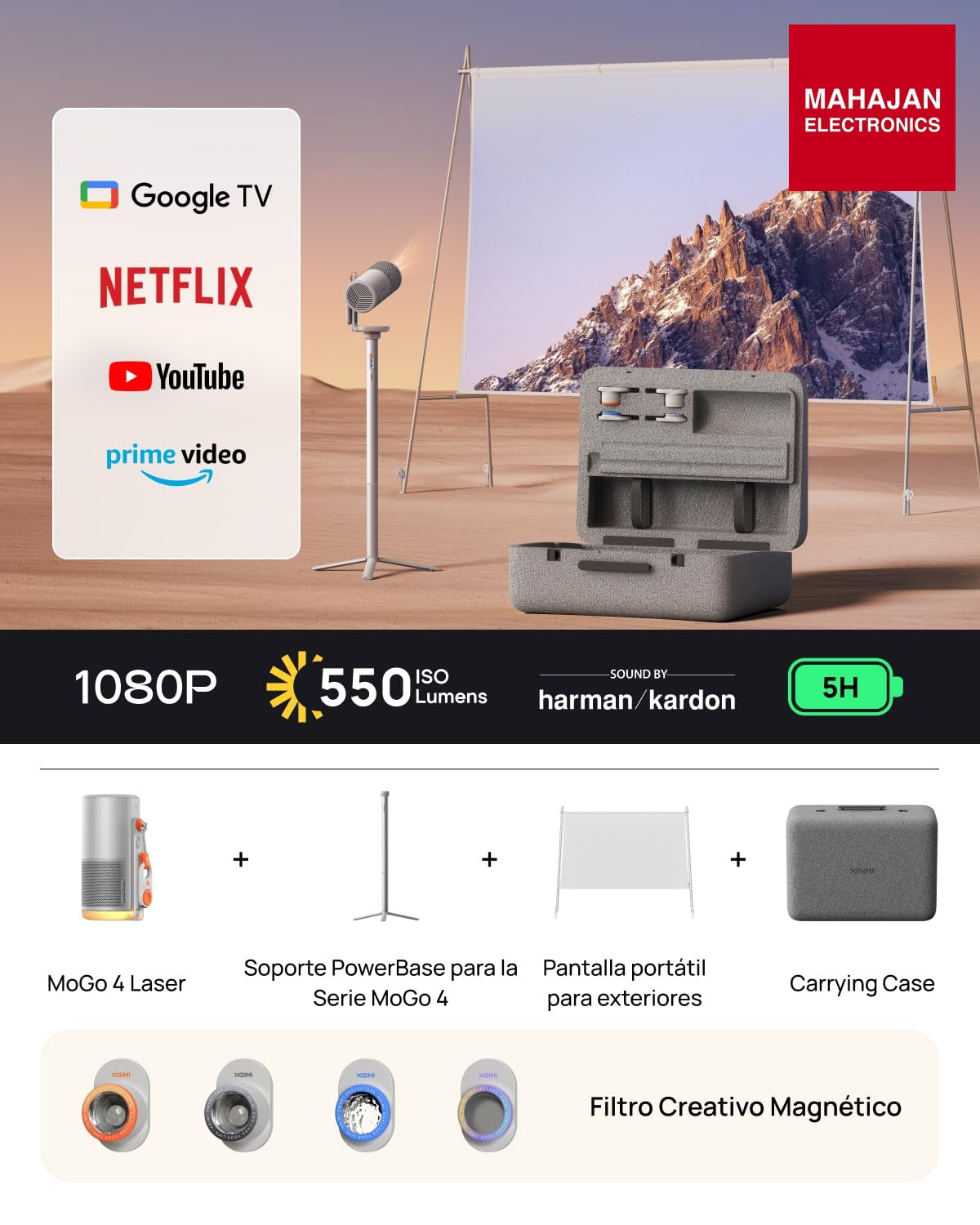 XGIMI MoGo 4 Laser Outdoor Projector Set – Mahajan Electronics Online.