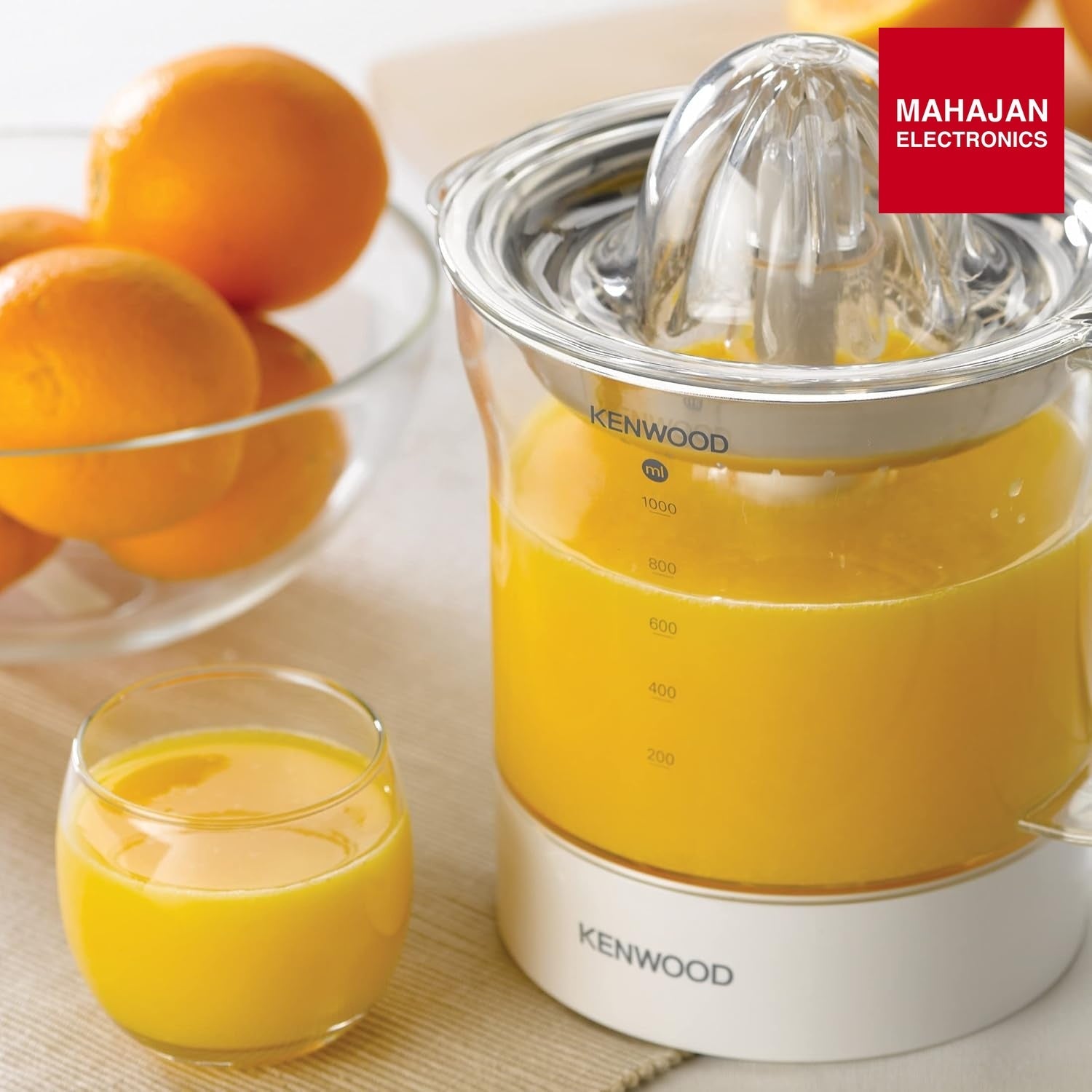 Kenwood JE290A Electric Citrus Juicer, 1 Litre Capacity, 40 Watts, Automatic Juice Extractor for Citrus – Mahajan Electronics Online.