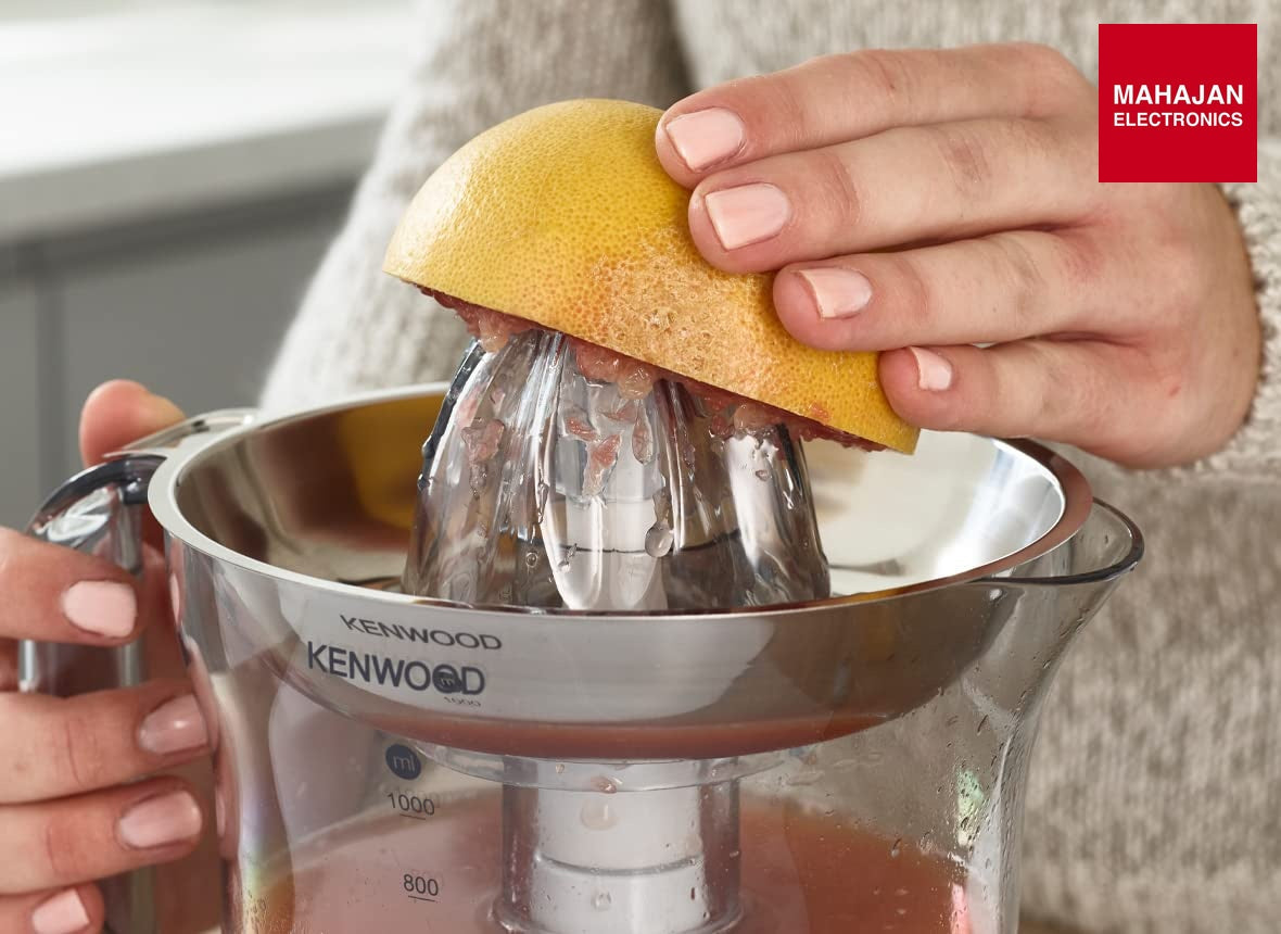 Kenwood JE290A Electric Citrus Juicer, 1 Litre Capacity, 40 Watts, Automatic Juice Extractor for Citrus – Mahajan Electronics Online.